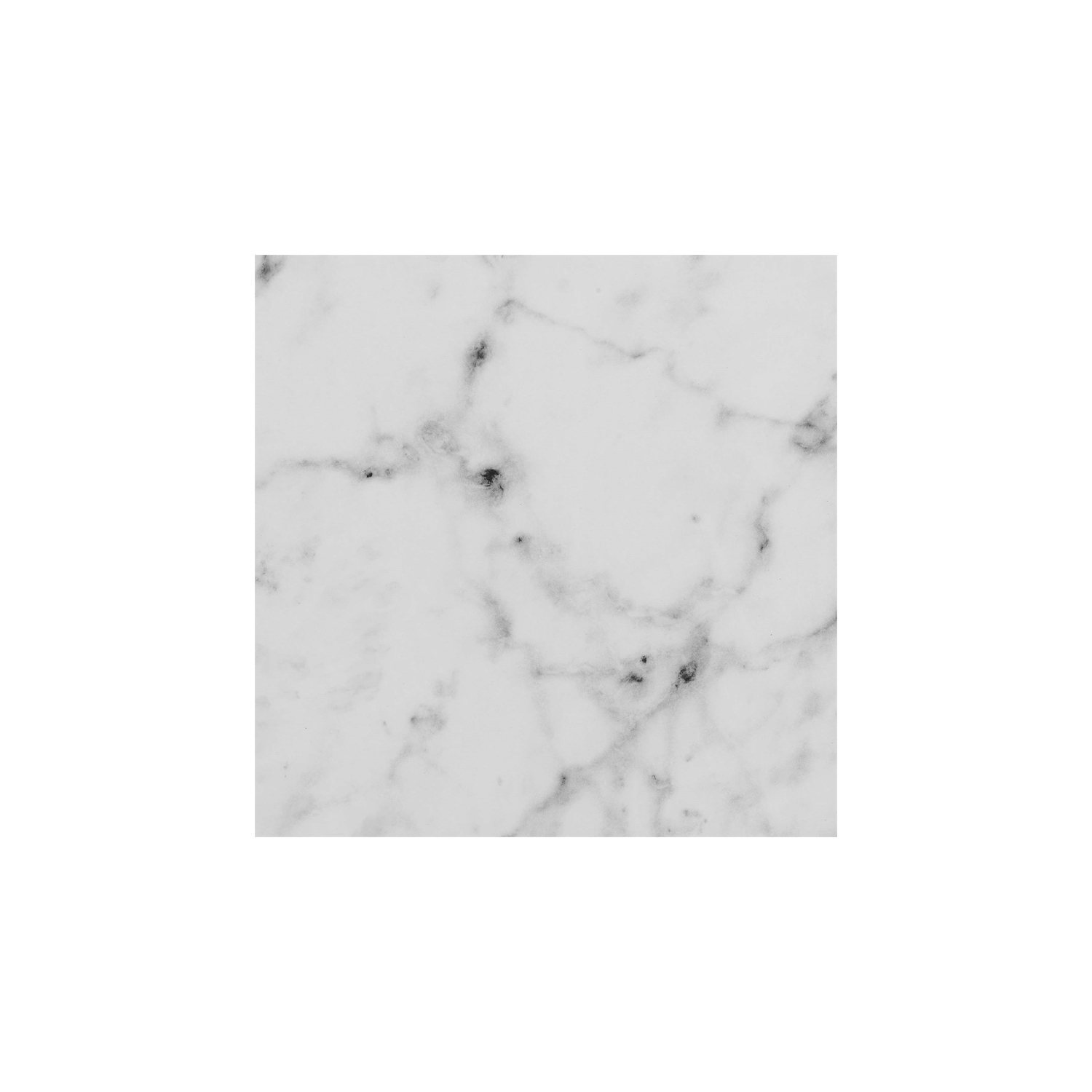 Pemberly Row Student Desk with Charging Station White Faux Marble Wood