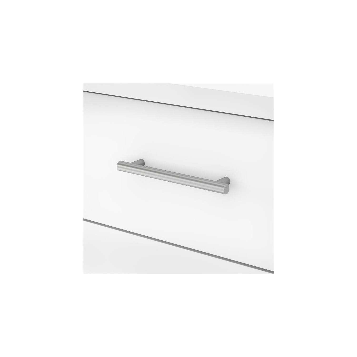 Somerset 72W Office Desk with Drawers in White - Engineered Wood