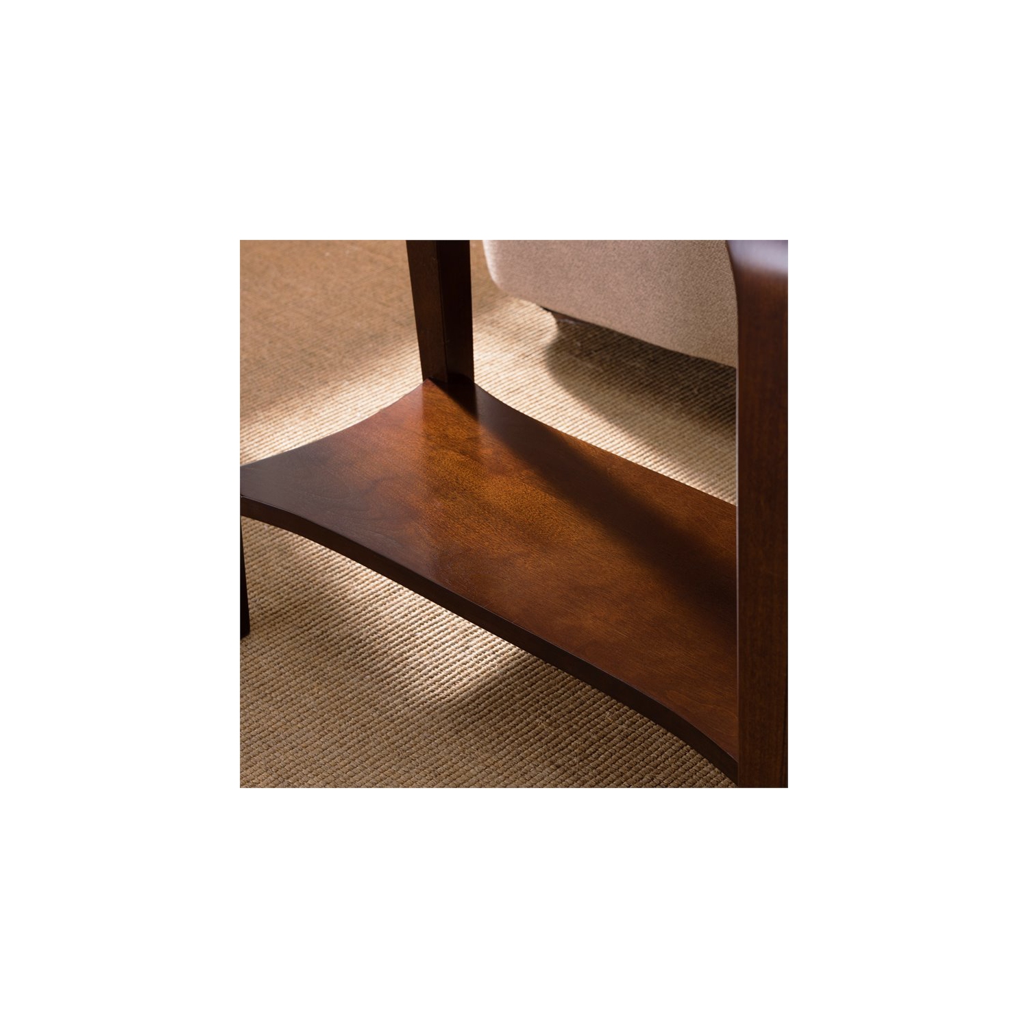 Bowery Hill Narrow Chairside Table in Heartwood Cherry