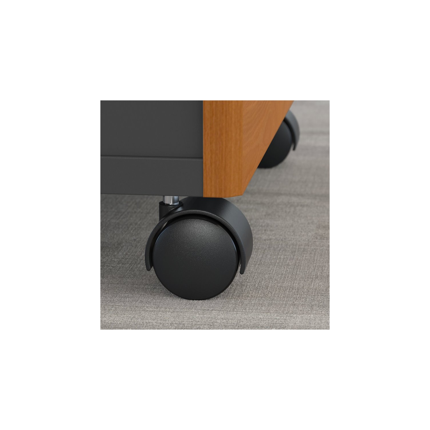 Bureau de 72 larg. X 30 prof. avec tiroirs en cerisier naturel - bois d’ingénierie