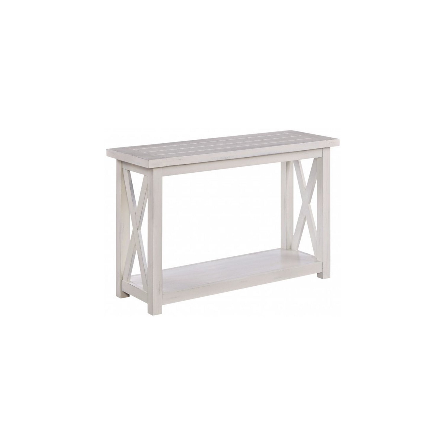 Console en bois Seaside Lodge de Homestyles en blanc cassé