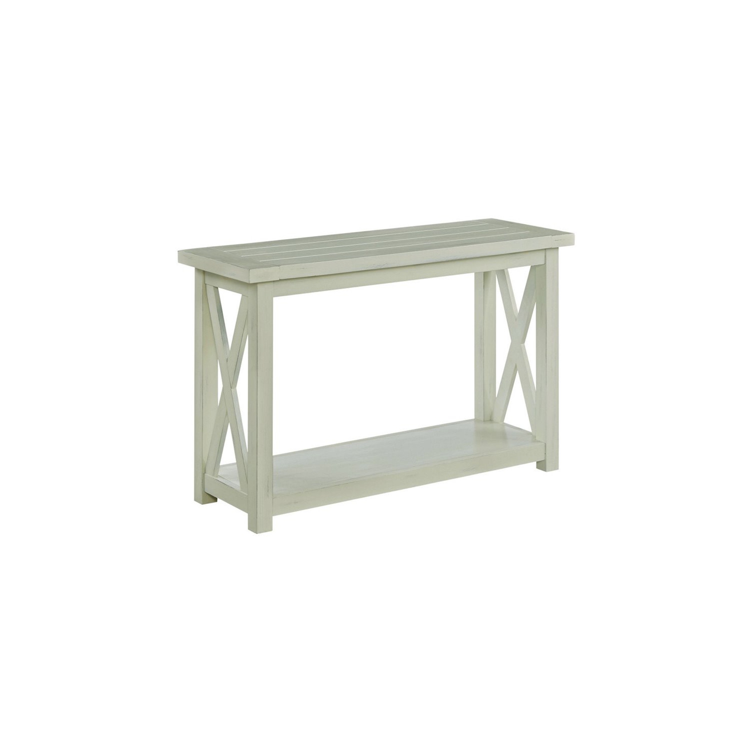 Console en bois Seaside Lodge de Homestyles en blanc cassé