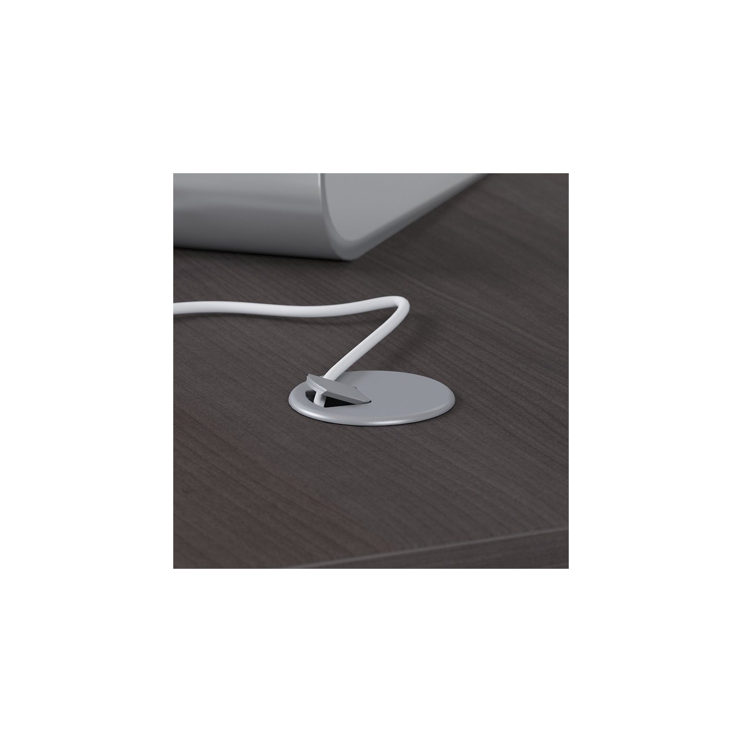 Bureau en bois d’ingénierie de 72 larg. X 30 prof. de Studio C - Gris tempête