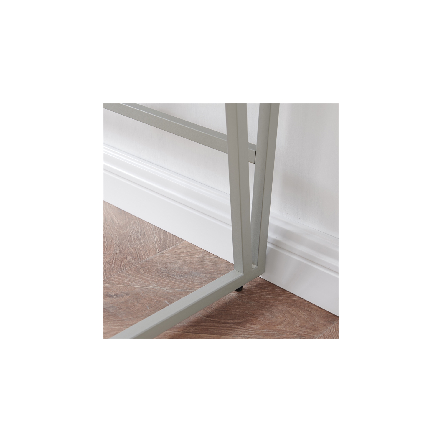 70010-WWNK Fletcher 44"L x 23.75" Writing Desk in Weathered Wood/Nickel