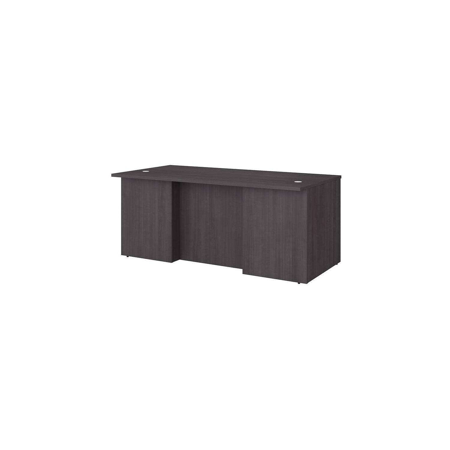 Office 500 72W x 36D Executive Desk in Storm Gray - Engineered Wood