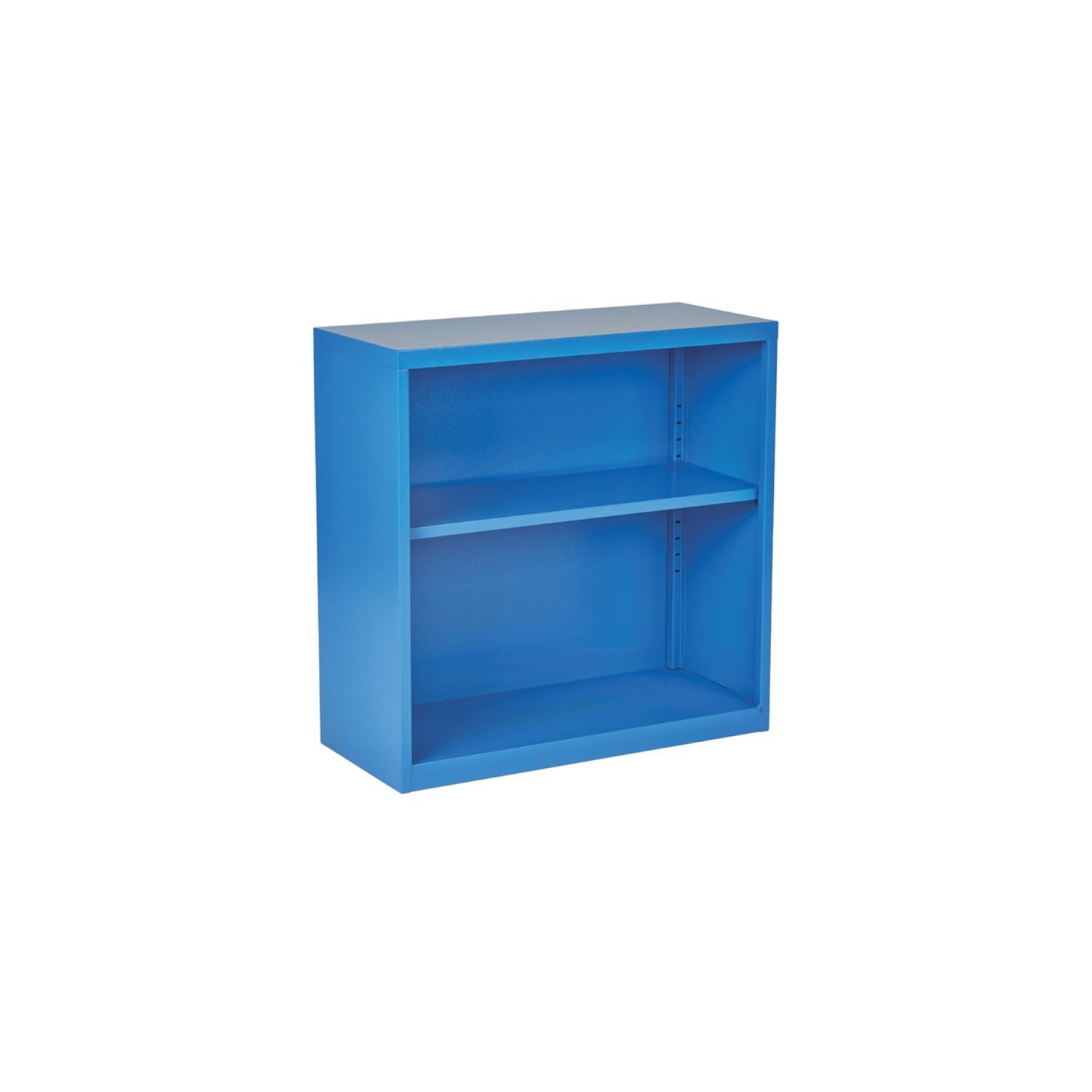Scranton & Co 2 Shelf Metal Bookcase in Blue