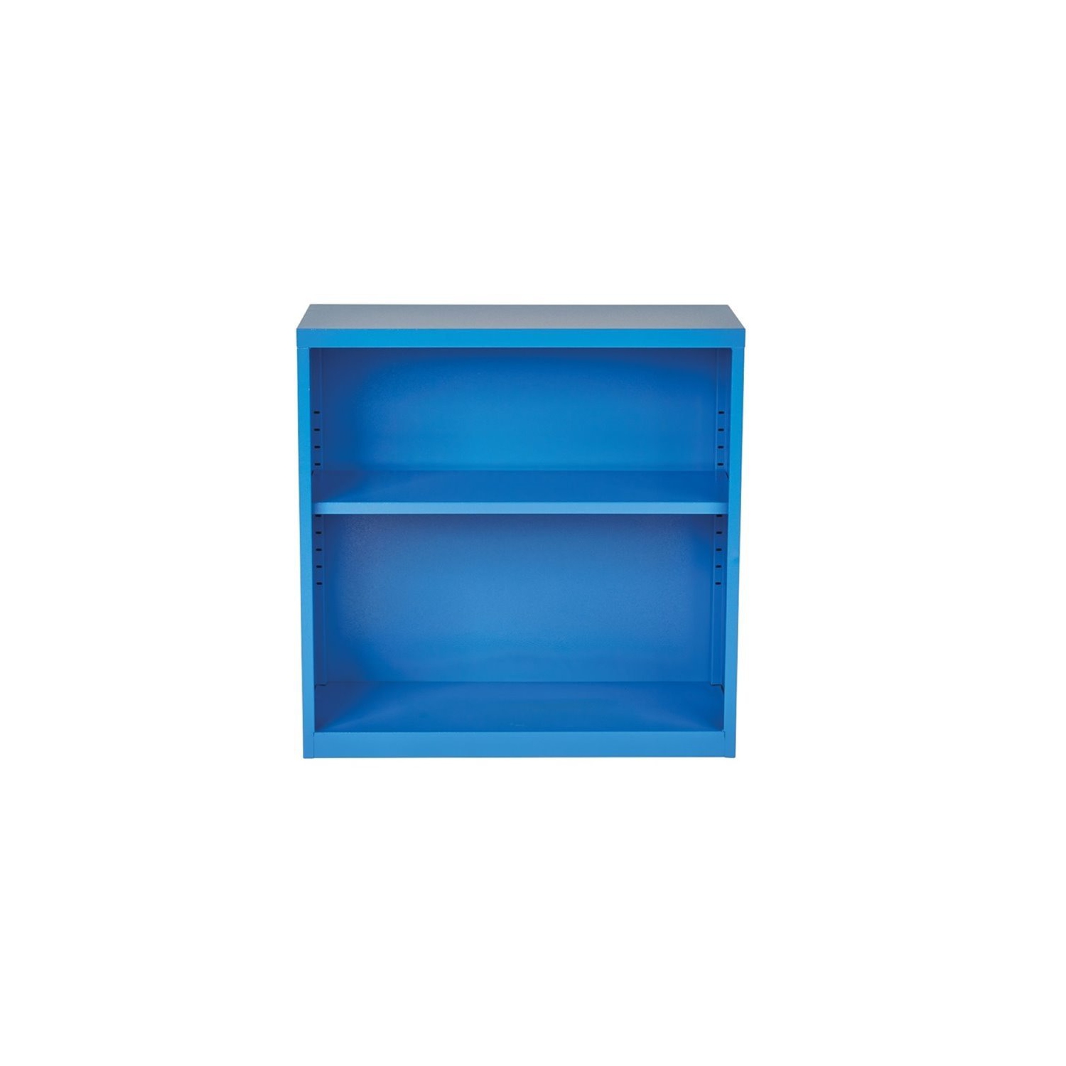 Scranton & Co 2 Shelf Metal Bookcase in Blue