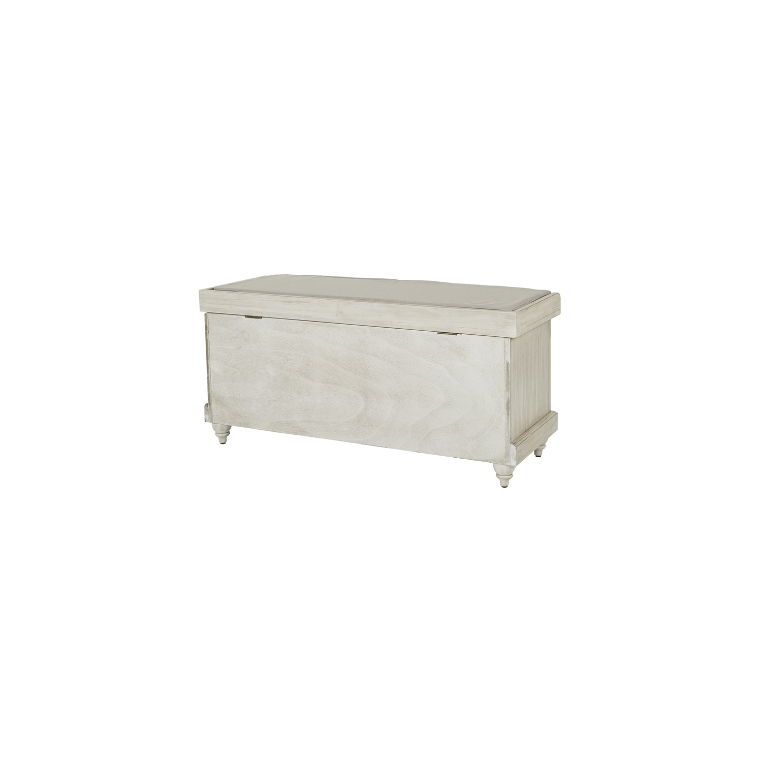 Dover Storage Bench in White Wash by OSP Home Furnishings