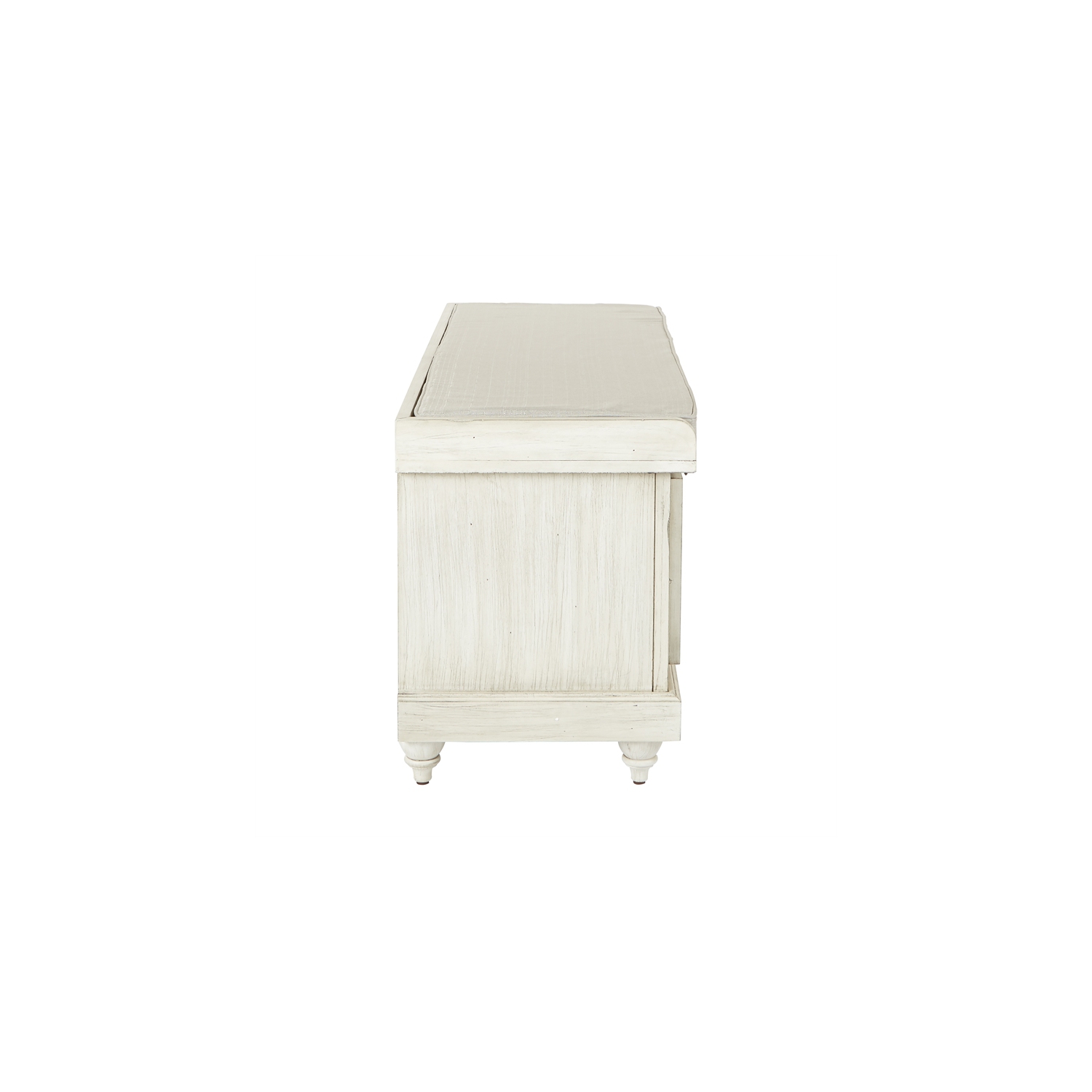 Dover Storage Bench in White Wash by OSP Home Furnishings