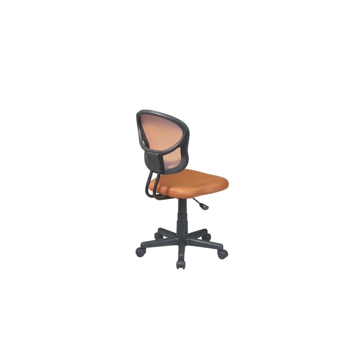 Chaise de bureau en filet Scranton & Co, orange