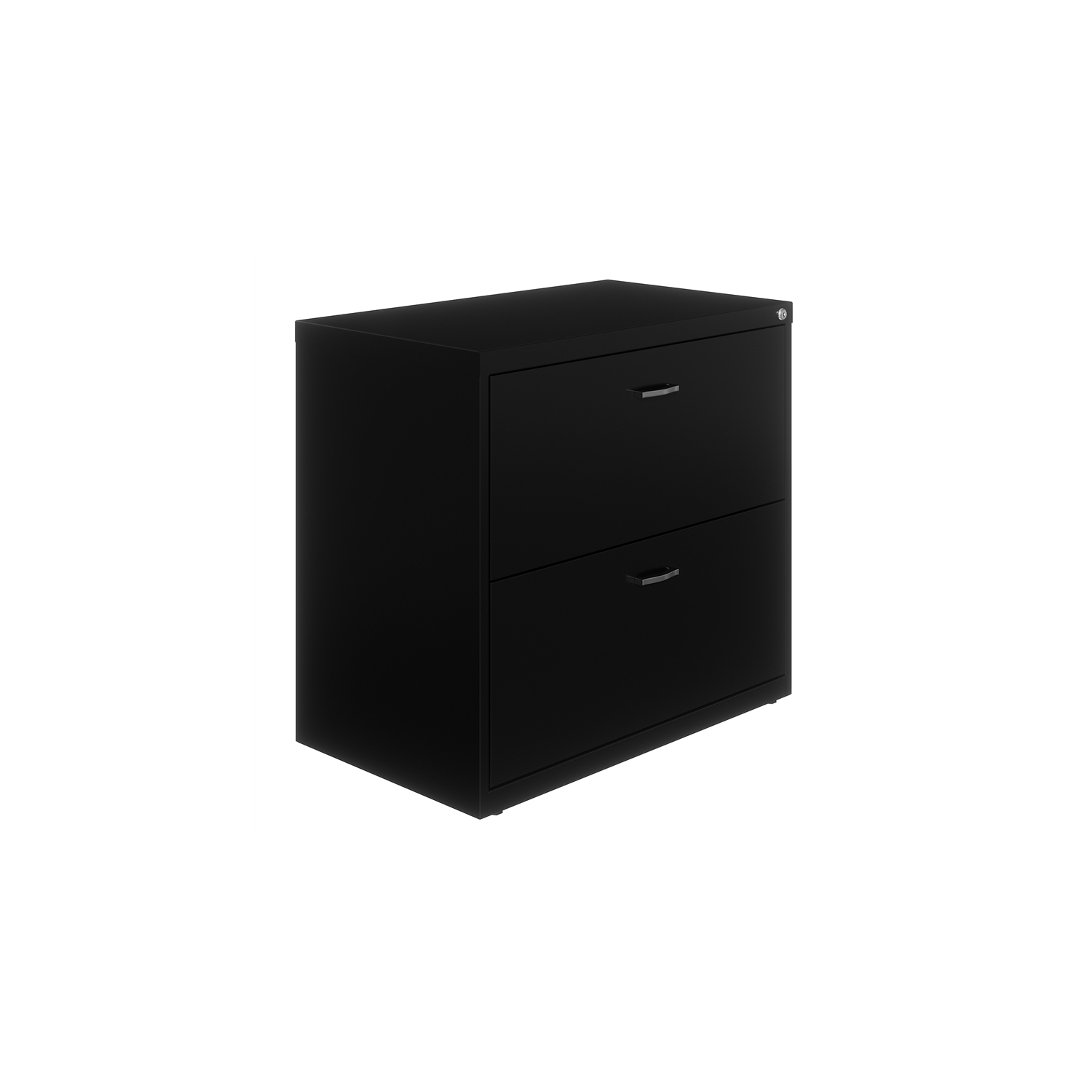 Hirsh Home Office Style Lateral Metal File Cabinet 30 in. Wide 2 Drawer Black