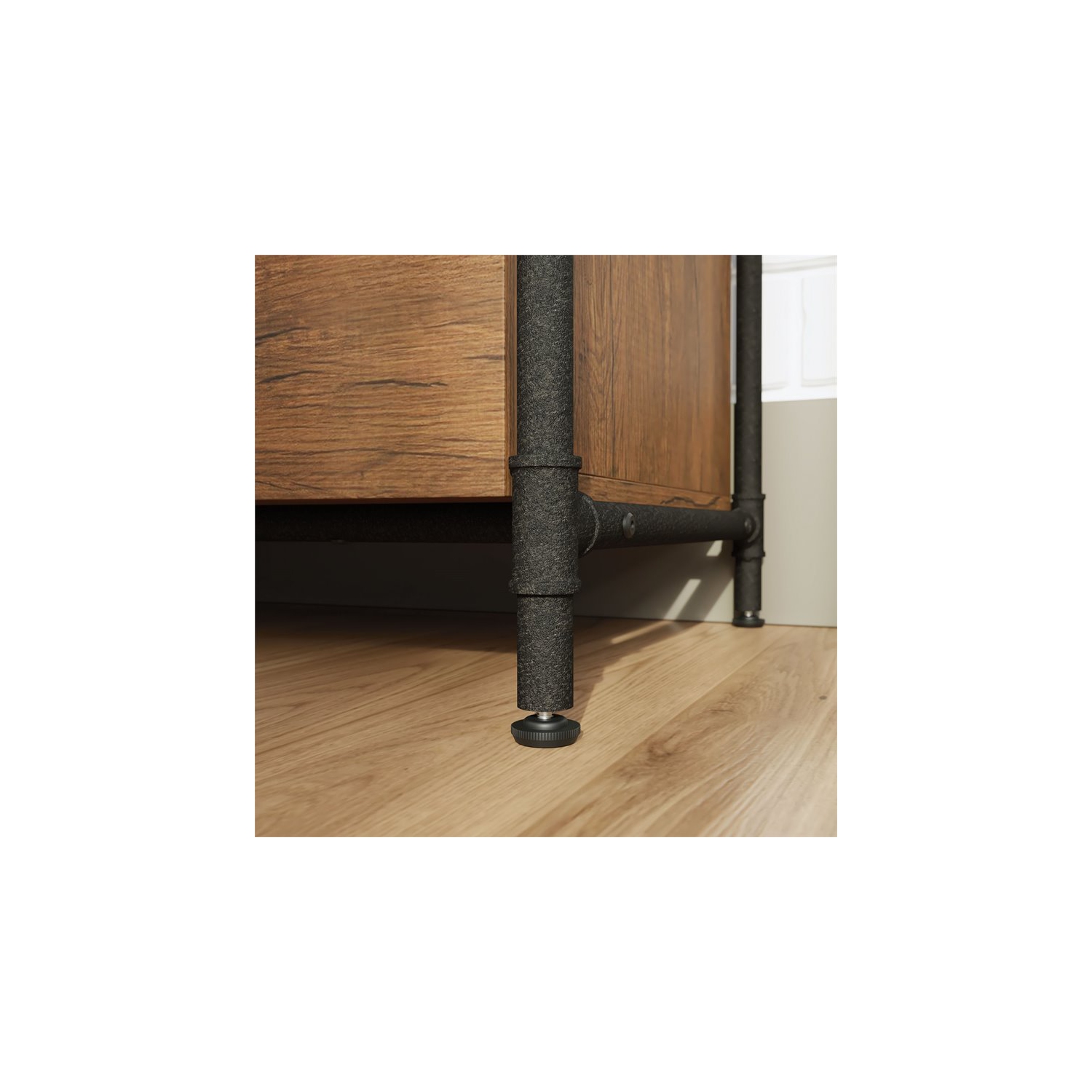 Sauder – Classeur latéral en bois à 2 tiroirs Iron City, chêne vérifié