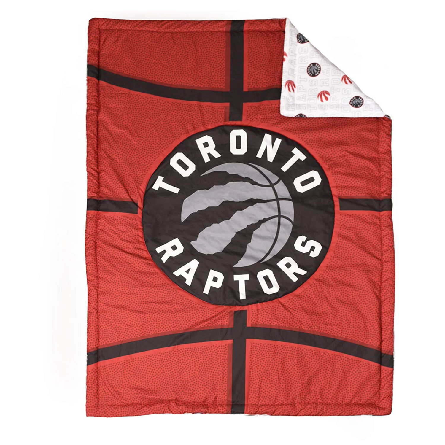 NBA Toronto Raptors 3-Piece Toddler Bedding Set, Reversible Comforter, Soft Cozy Warm Kids Basketball Bedding for Boys or Girls, Pillowcase and