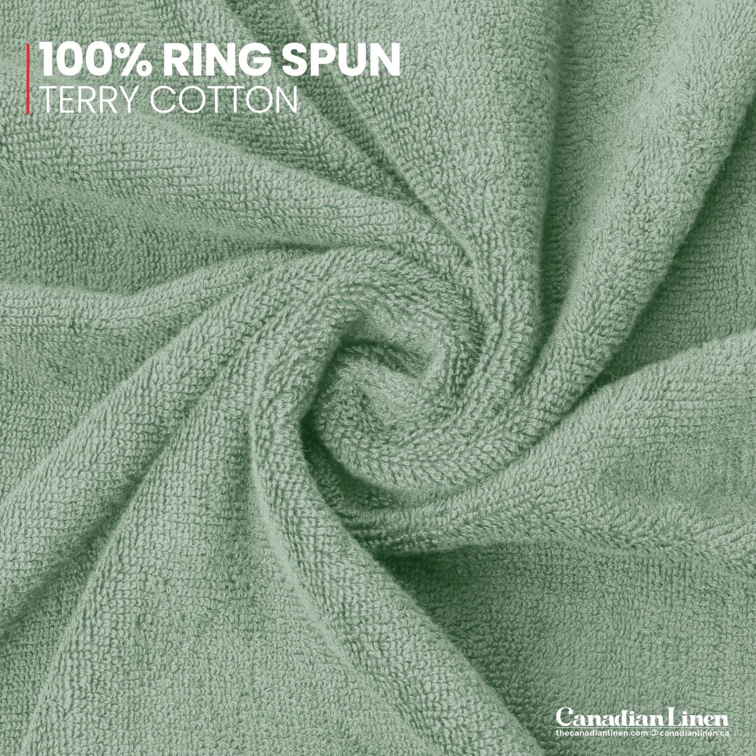 Canadian Linen Luxury – Serviettes de toilette Everest, 16 x 28&nbsp;po, paq. 6, coton doux absorbant, séchage rapide, ensemble de serviettes de