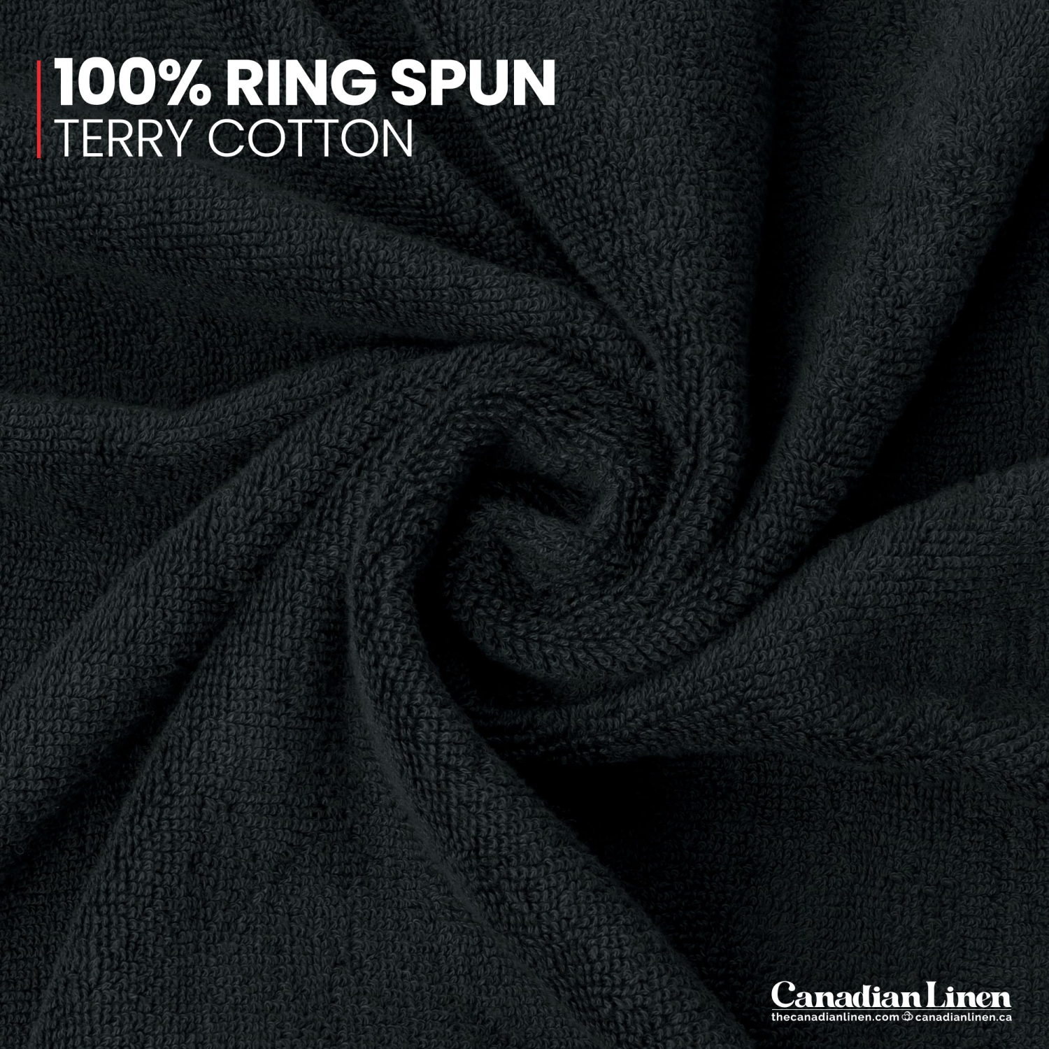 Canadian Linen – Ensemble de 12 débarbouillettes de luxe Everest, 12 x 12 po, coton doux et absorbant à séchage rapide et léger pour salon de