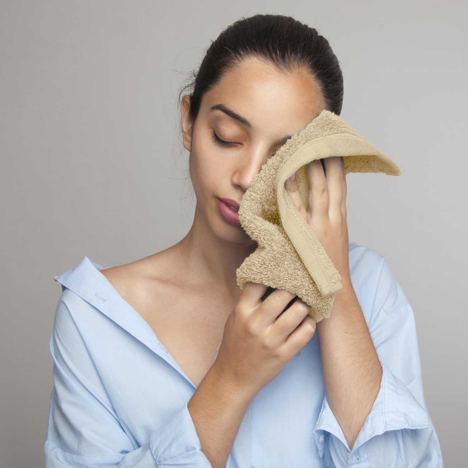 Ensemble de 12 débarbouillettes de luxe Everest de Canadian Linen, 12 x 12&nbsp;po, léger, doux, séchage rapide, absorbant 100 % coton, linges