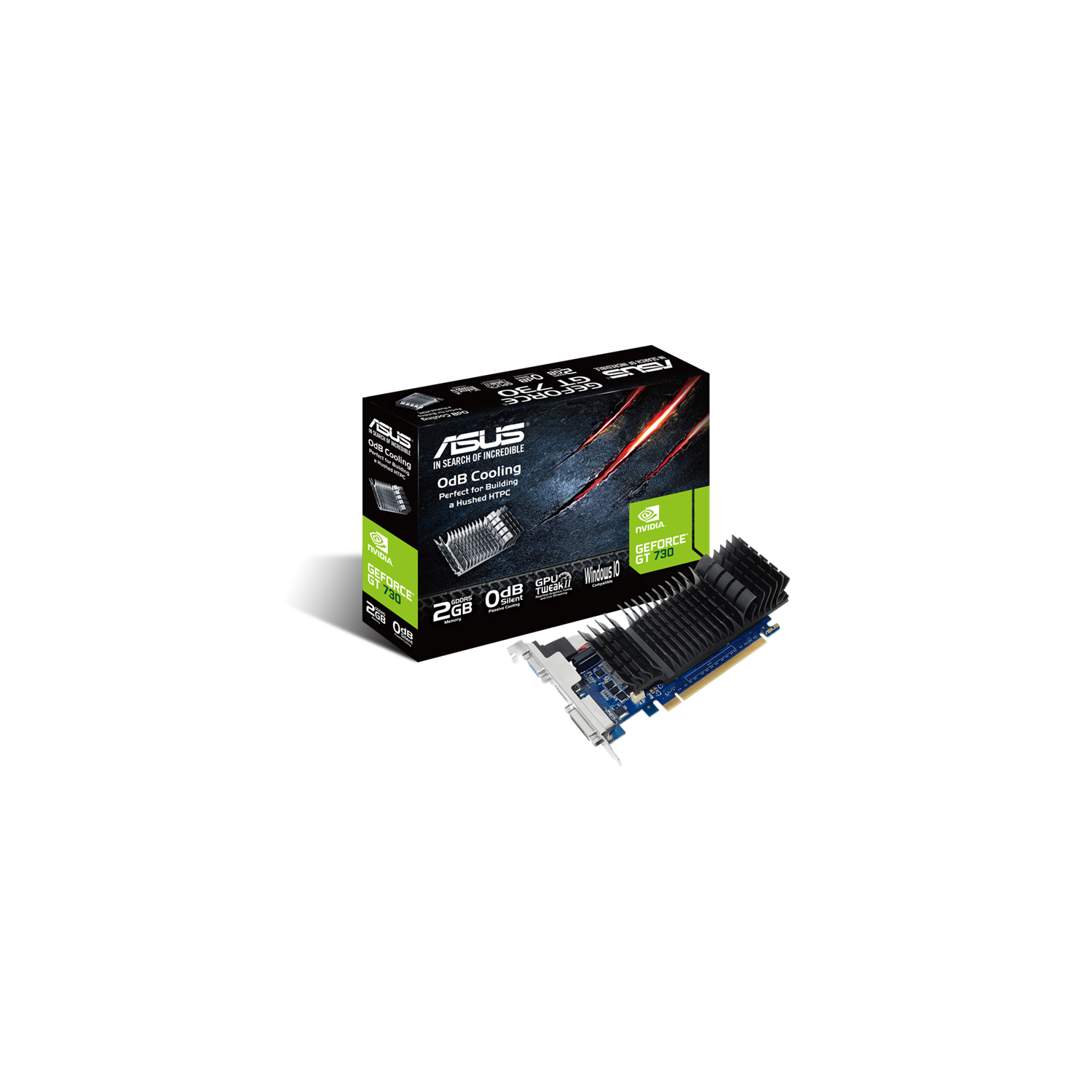 ASUS NVIDIA GeForce GT 730 2GB GDDR5 Video Card (GT730-SL-2GD5-BRK