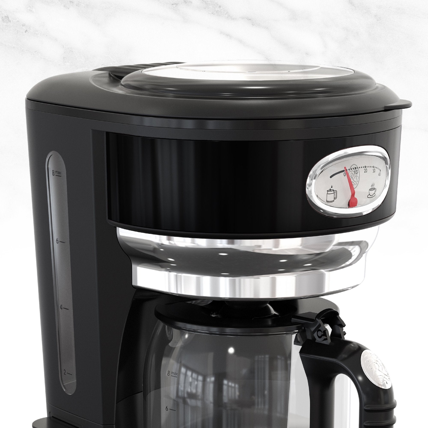 Russell Hobbs Retro Style 8 Cup Coffee Maker, CM3100BKRC