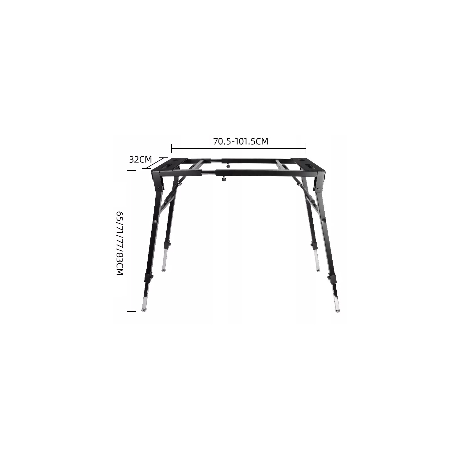 Kunova Foldable Portable Platform Multi-Purpose Keyboard Mixer Stand