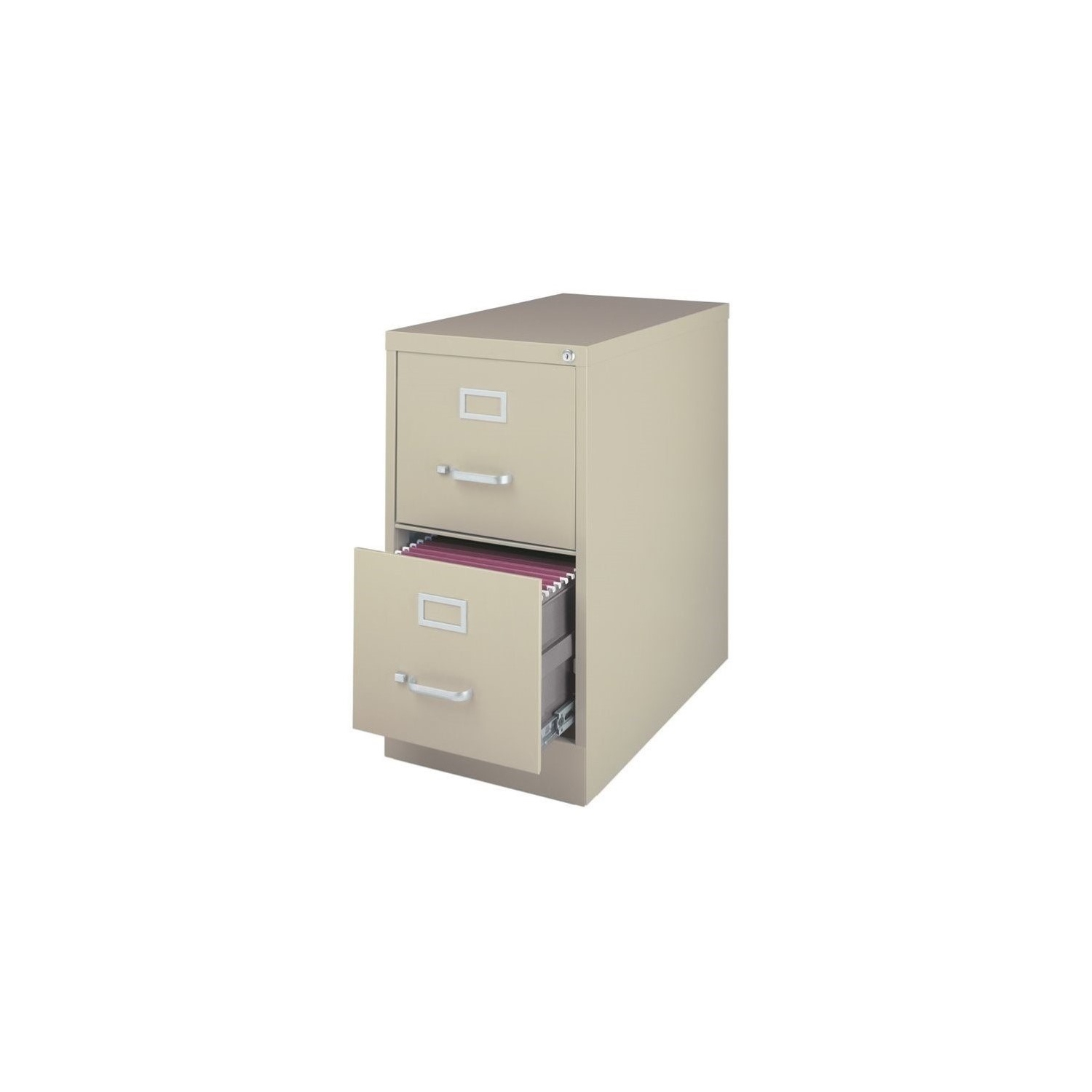 Value Pack 2 Drawer File Cabinet in Putty and White