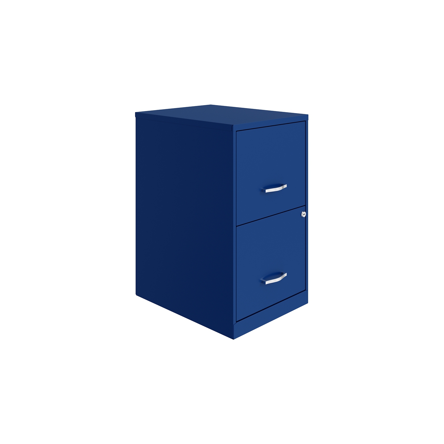 Classeur en métal à 2 tiroirs Space Solutions, 18 po, bleu classique