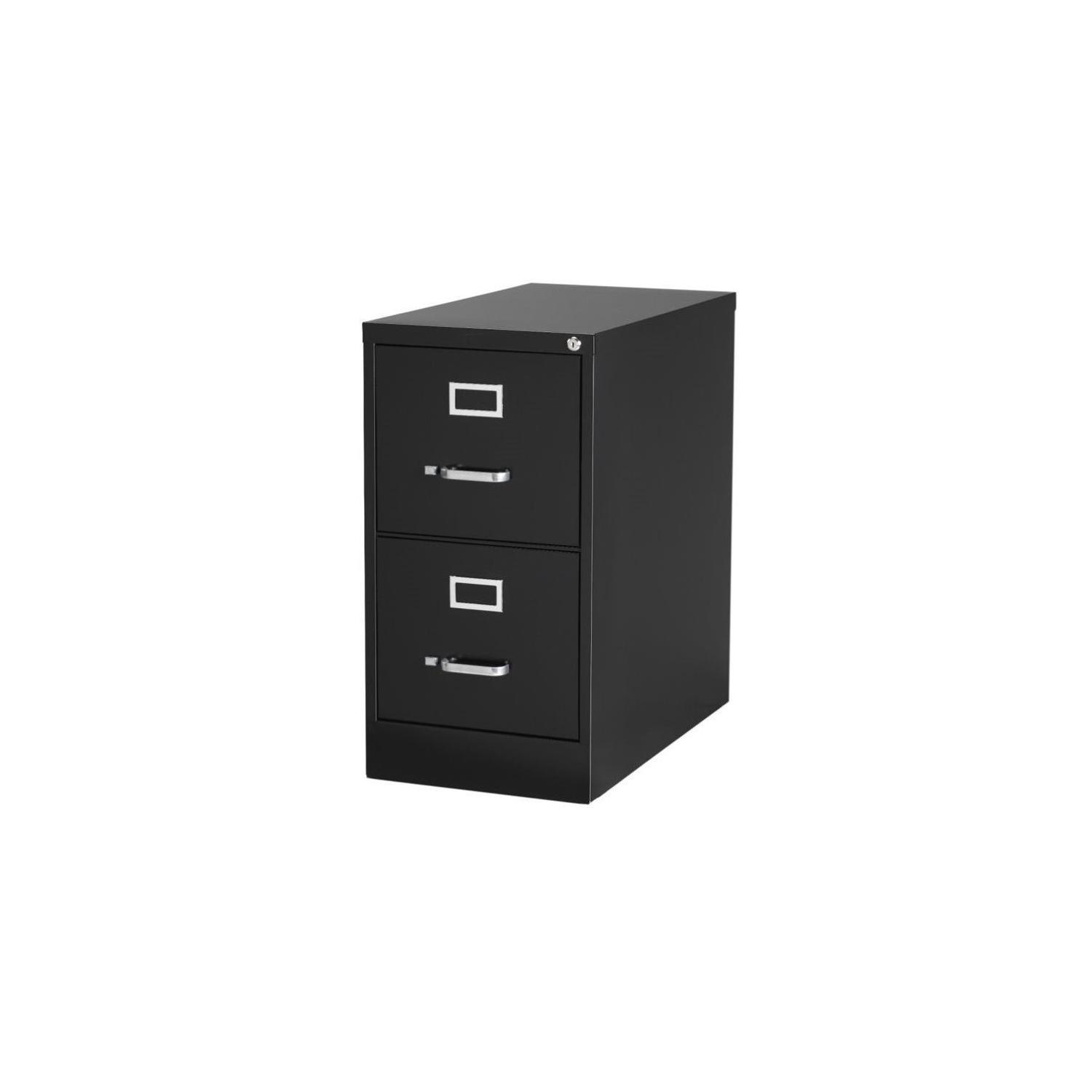 Value Pack 2 Drawer Letter File Cabinet in Putty and Black