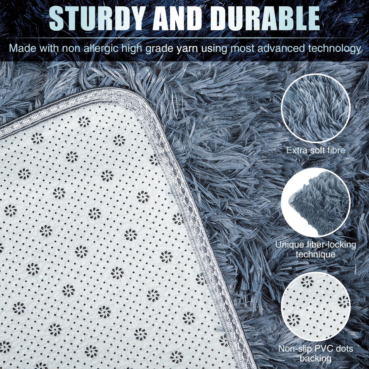 Rug Branch Alba Contemporary Solid Plush Indoor Area Rug