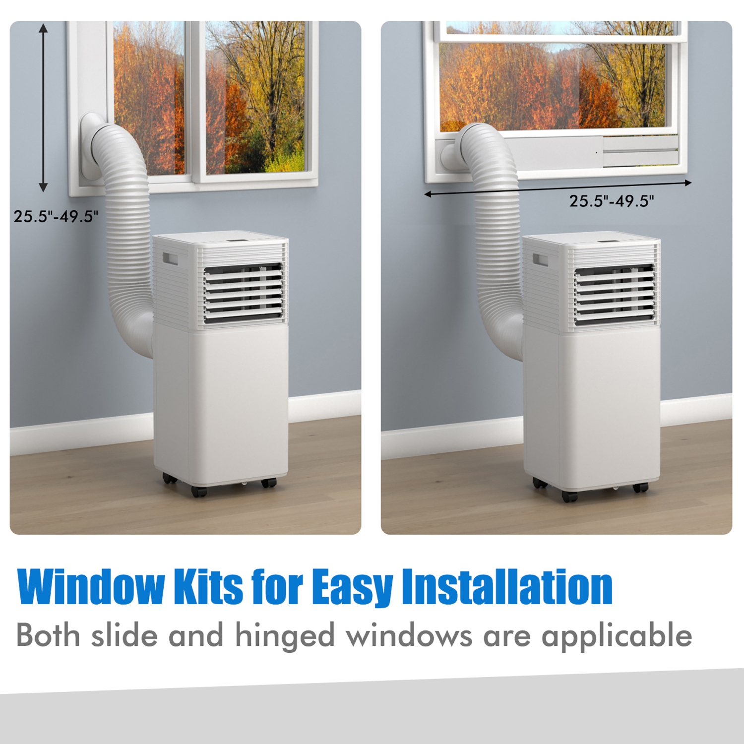 Costway 8000 BTU Portable Air Conditioner 3-in-1 Air Cooler w/Dehumidifier & Fan Mode