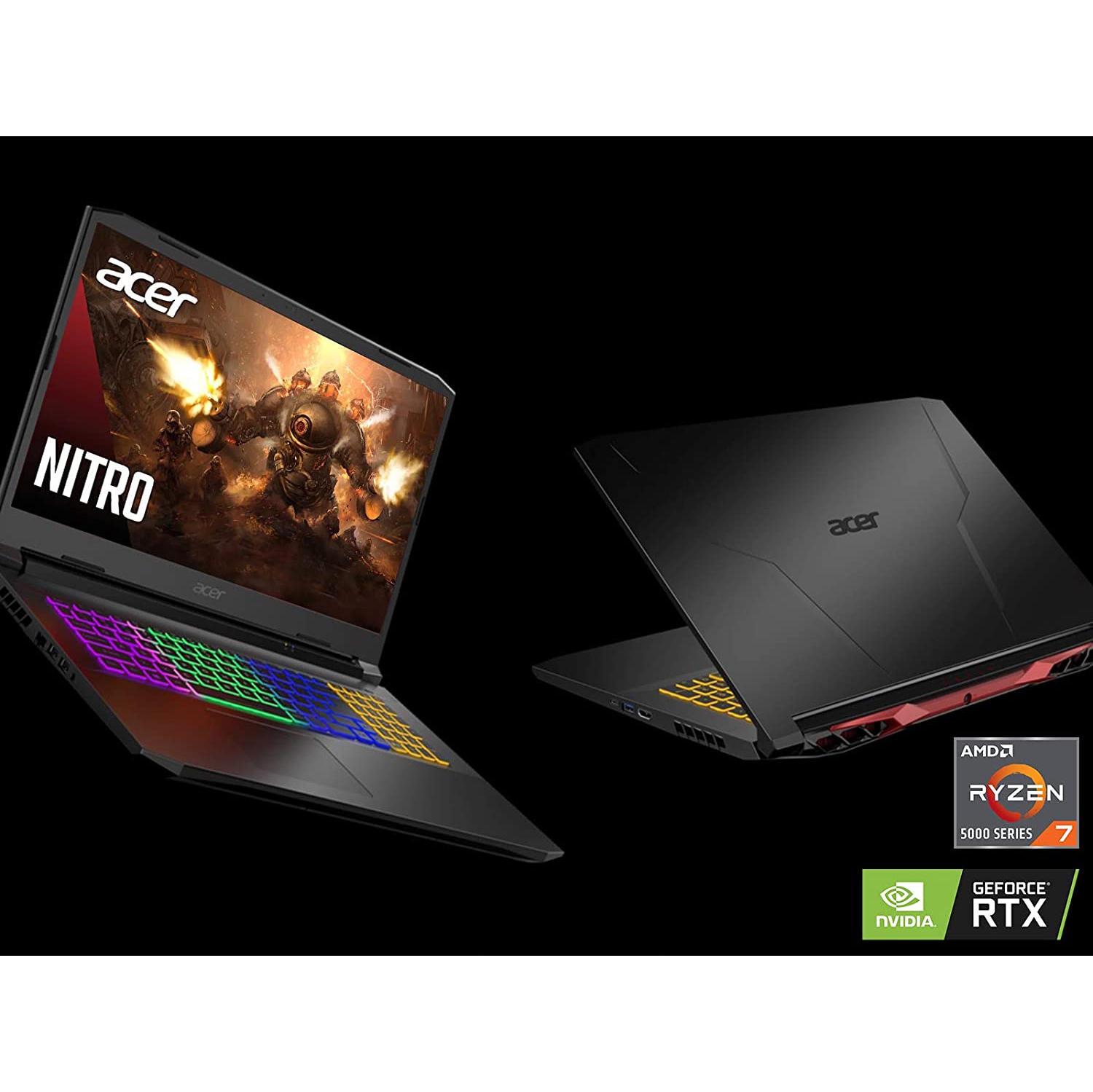 Refurbished (Excellent) - Acer 15.6" QHD 165Hz Nitro Laptop (AMD Ryzen 7/16Gb Ram/1.0Tb SSD/RTX3070/Win10) - Manufacturer ReCertified w/ 1 Year Warranty