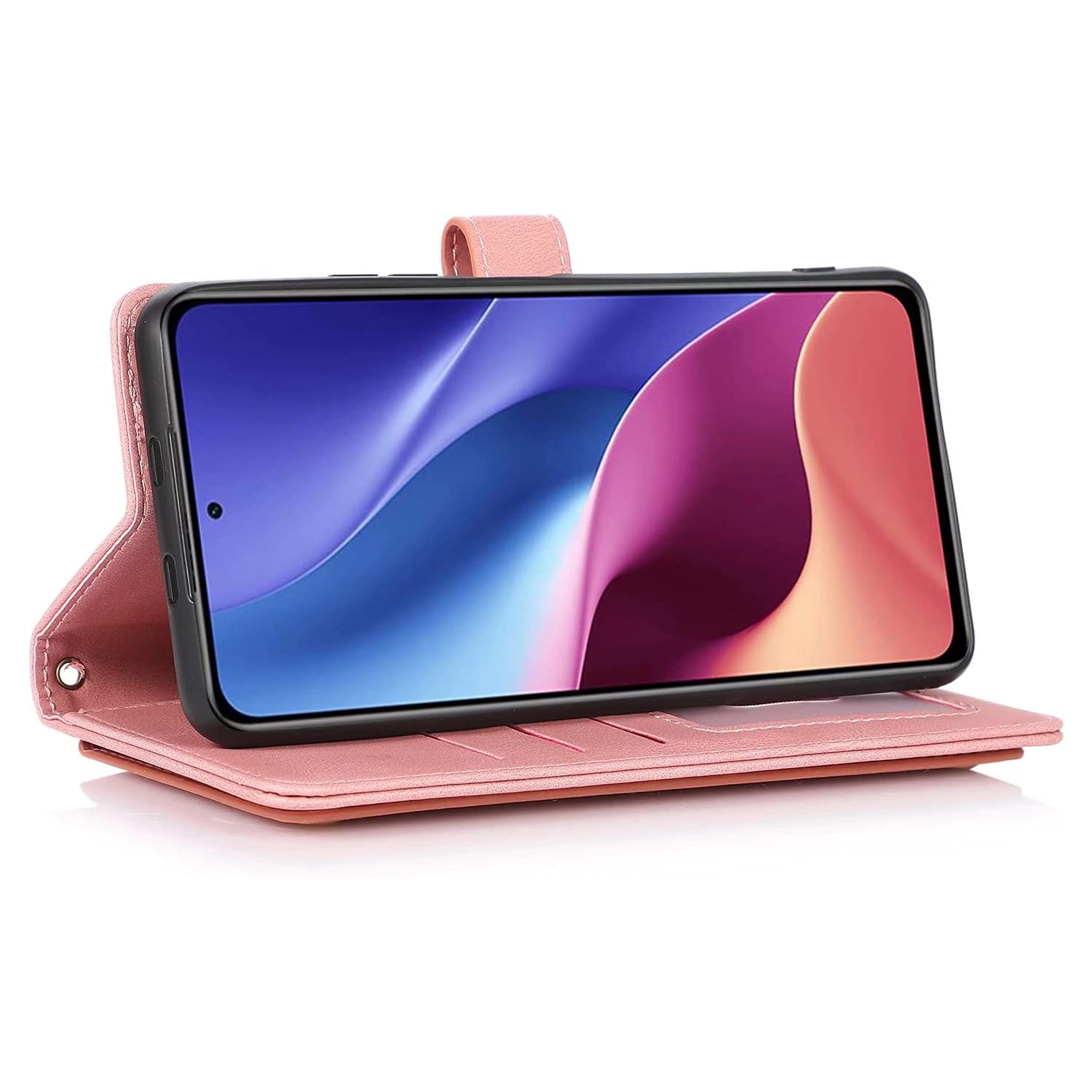 CASE & POWER Wallet Leather Magnetic Case Shockproof Leather Flip Cover with 9 card slots Credit Card Holder for Samsung Galaxy S22 - Free Shipping