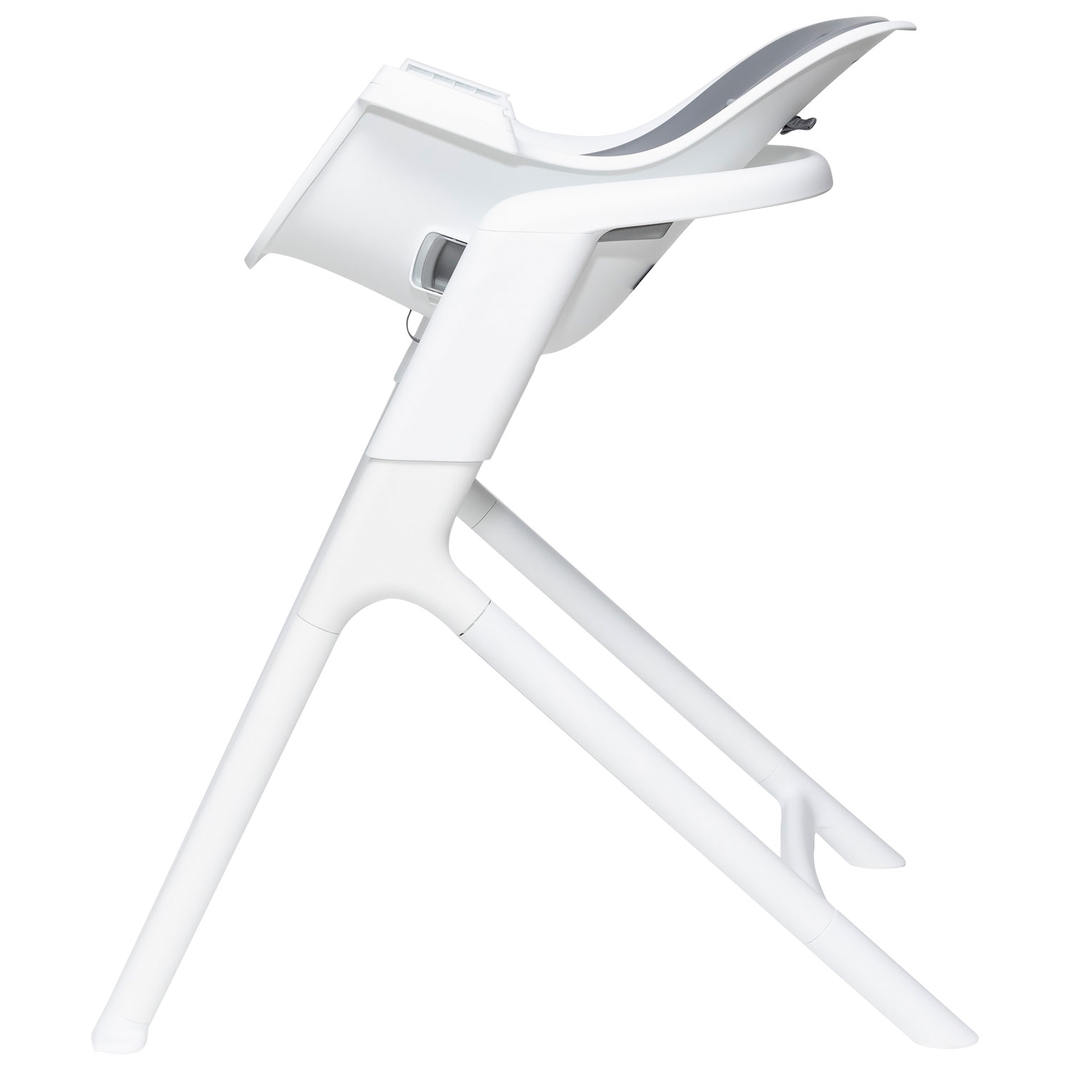 Chaise haute Connect avec plateau de 4moms - Blanc/Gris