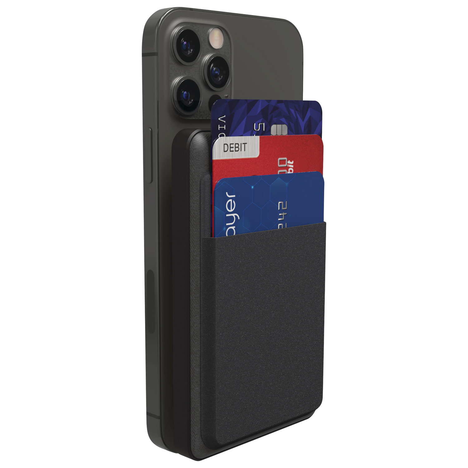 Mophie Snap+ Juice Pack Mini Wallet Case & 5000 mAh Power Bank - Black