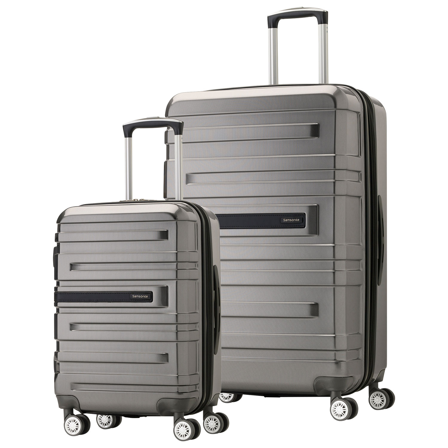 Samsonite McGrath 2-Piece Hard Side Expandable Luggage Set - Silver - Only at Best Buy