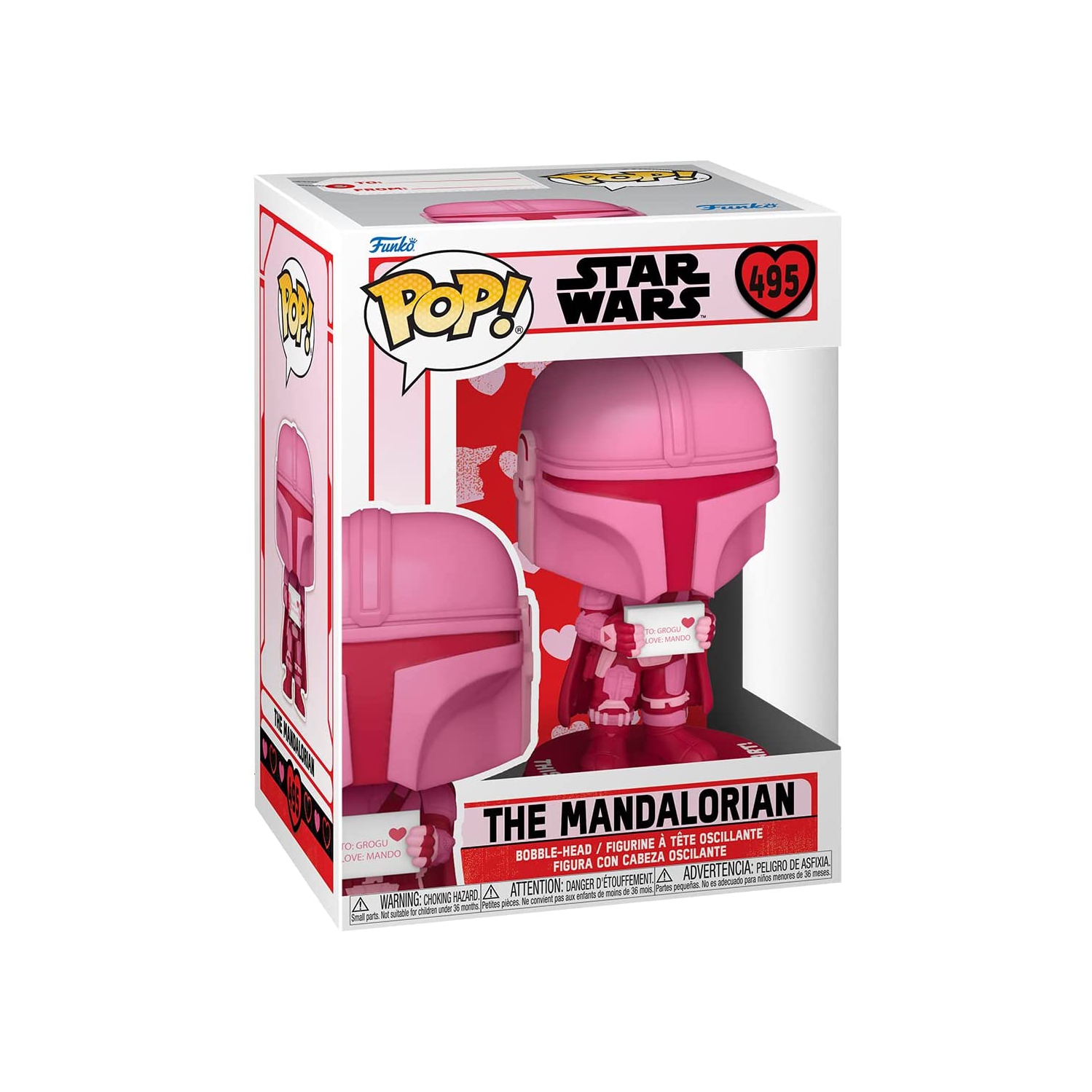Pop Star Wars de 3.75 po - la Saint-Valentin le Mandalorien #495