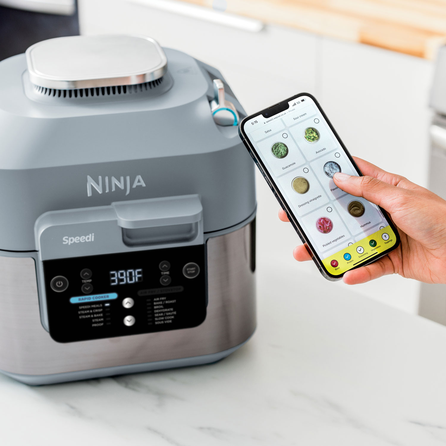 Ninja Speedi Rapid Cooker & Air Fryer - 5.67L - Sea Slat Grey