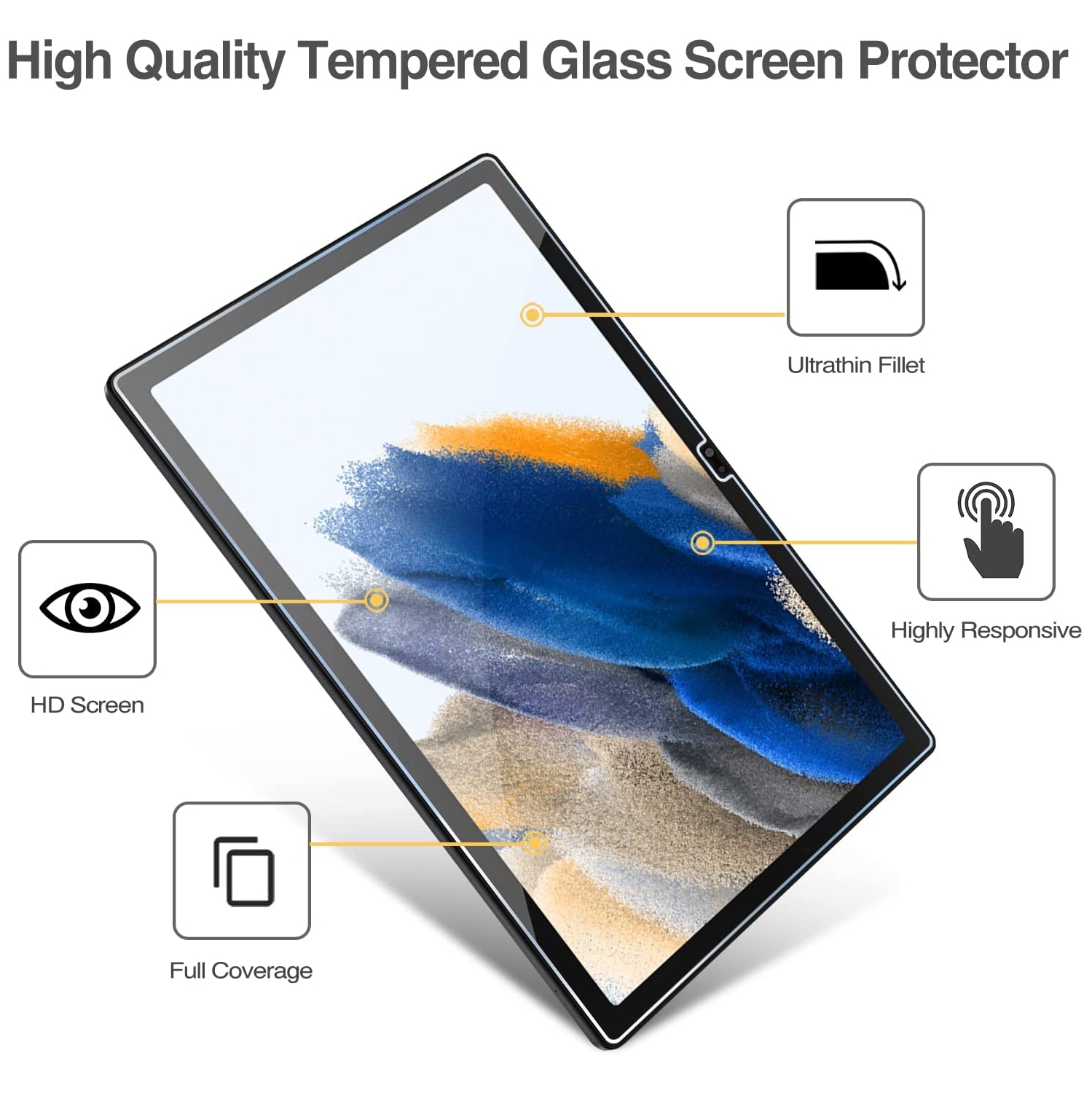 Acheter Protecteur d'écran pour Samsung Galaxy Tab A8, en verre