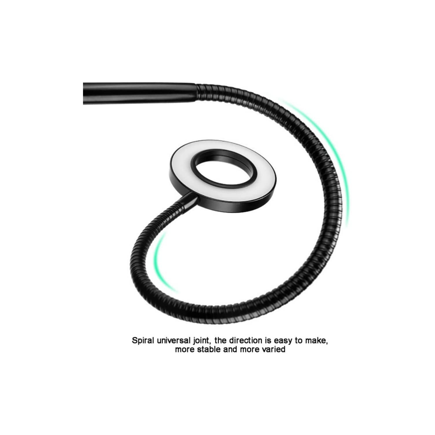 navor Ring Light Clip-on Desk with Cell Phone Holder, Video Conference Lighting Kit for Remote Working, Webcam Lighting for Video Calls, Live