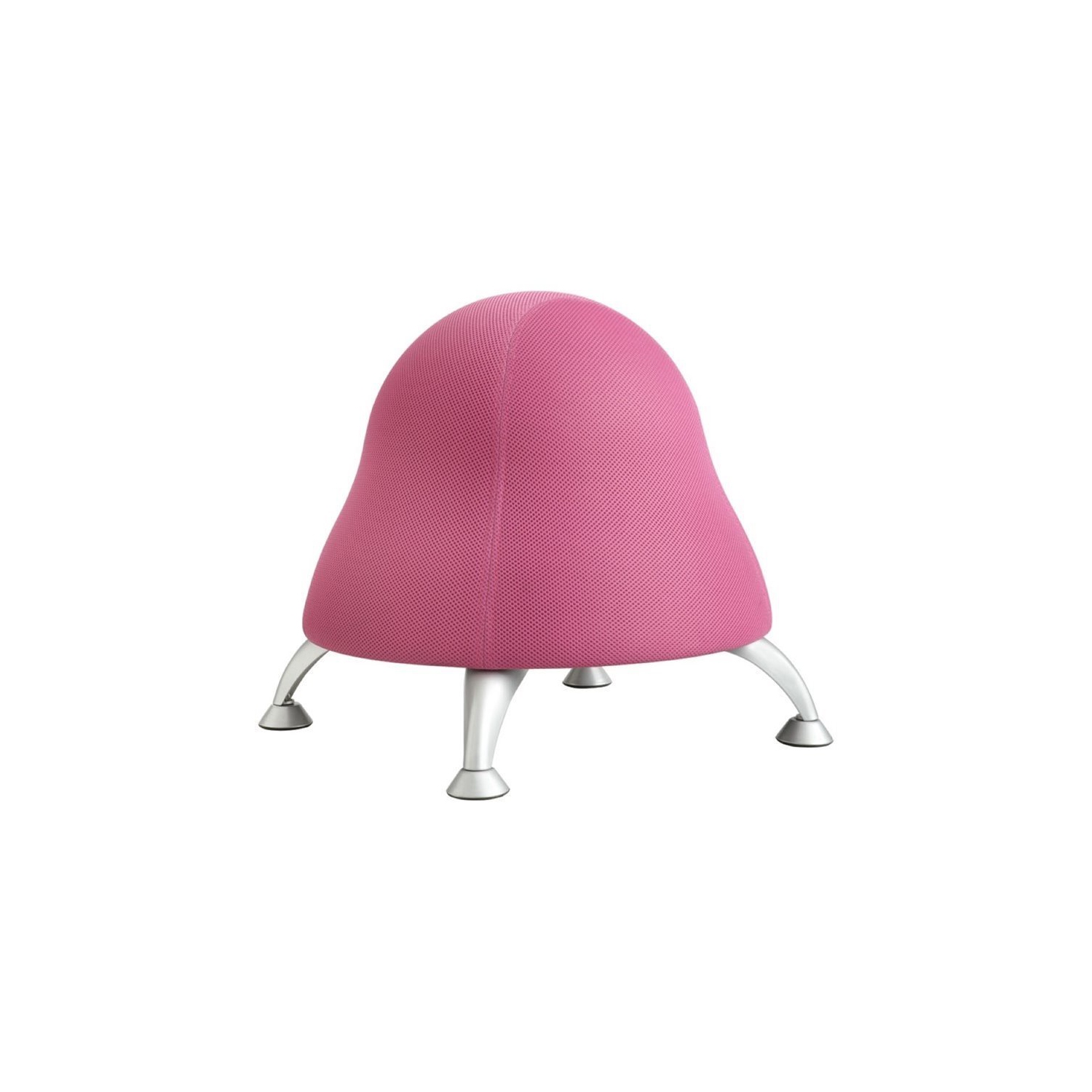 Scranton & Co Low Profile Vinyl Upholstered Ball Chair in Pink