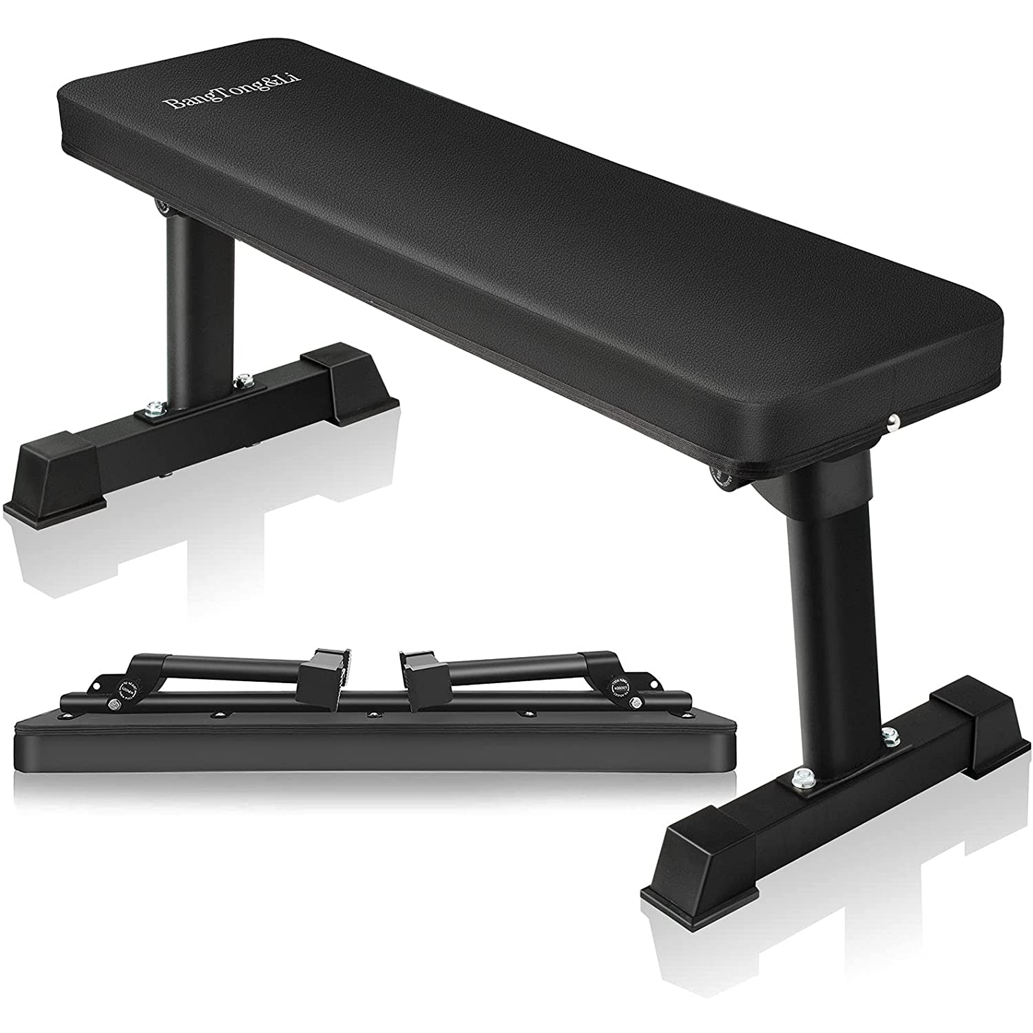 BangTong&Li Adjustable Bench,Utility Weight Bench for Full Body Workout- Multi-Purpose Foldable