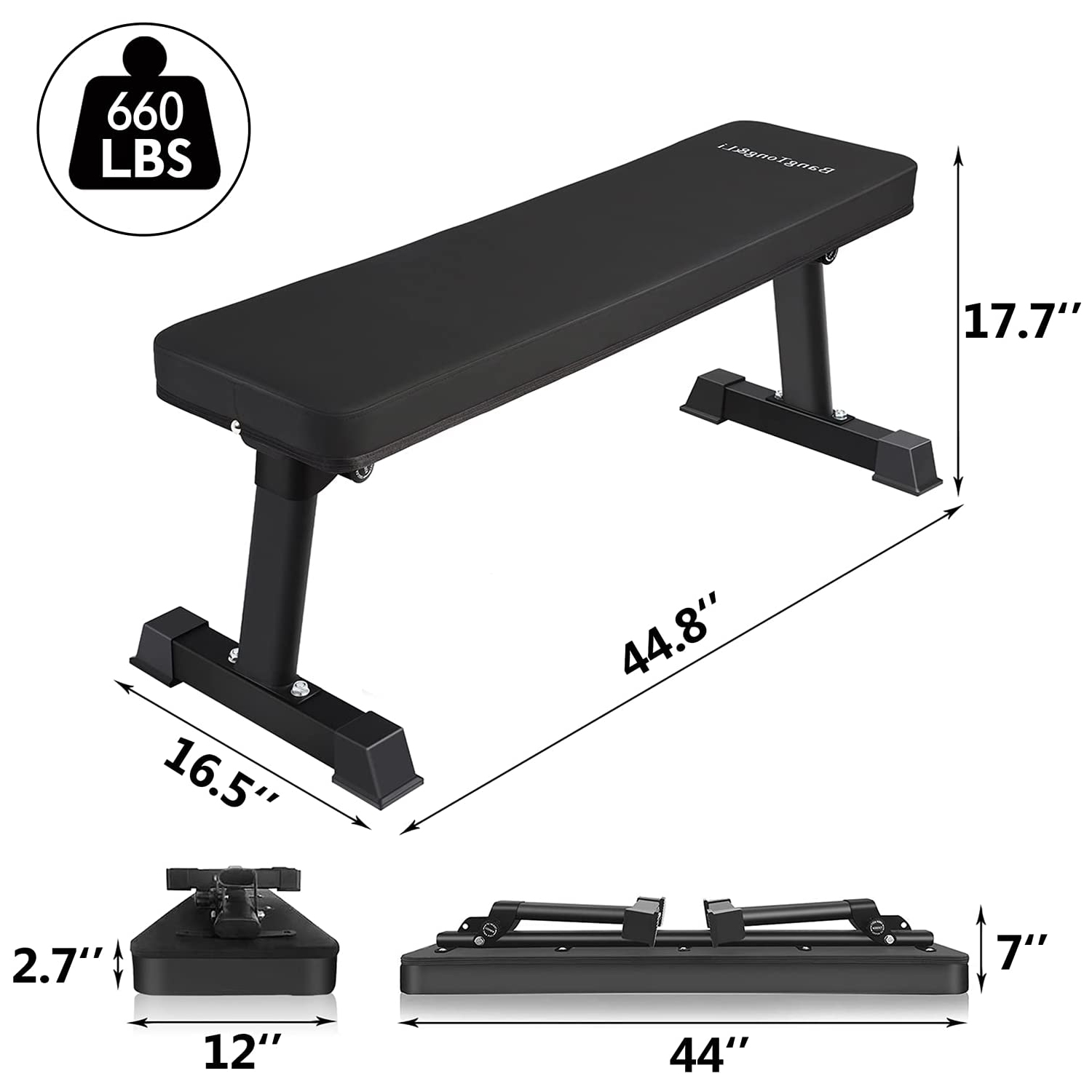 Banc ajustable Bangtong&Li,banc utilitaire pour entraînement complet - pliable tout usage