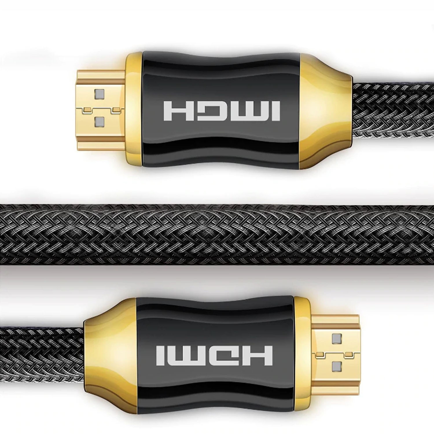 4K 60Hz HDMI Cable HDR, 2.0 18Gbps High Speed Audio Video HDMI to HDMI Cable Braided Cord for Smart Devices - 5 Meters