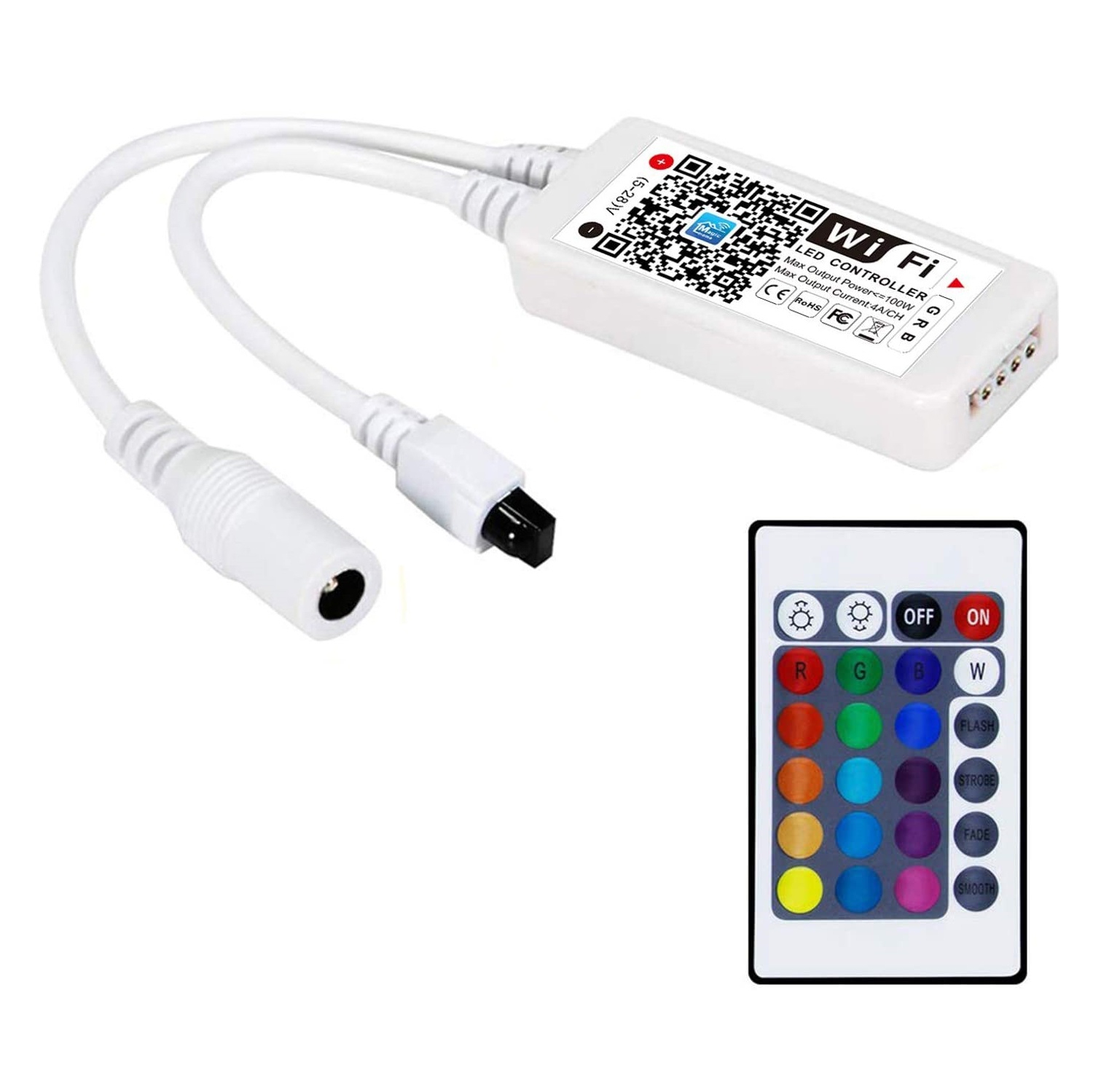 ISTAR WiFi Smart LED Strip Controller Convert Any RGB LED Strip into Smart WiFi Enabled Strip_ RGBW Option Dimmer Switch