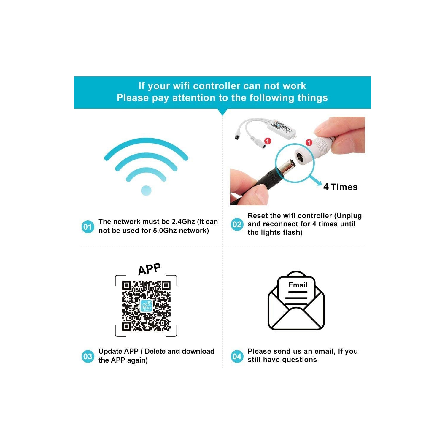 ISTAR WiFi Smart LED Strip Controller Convert Any RGB LED Strip into Smart WiFi Enabled Strip_ RGBW Option Dimmer Switch