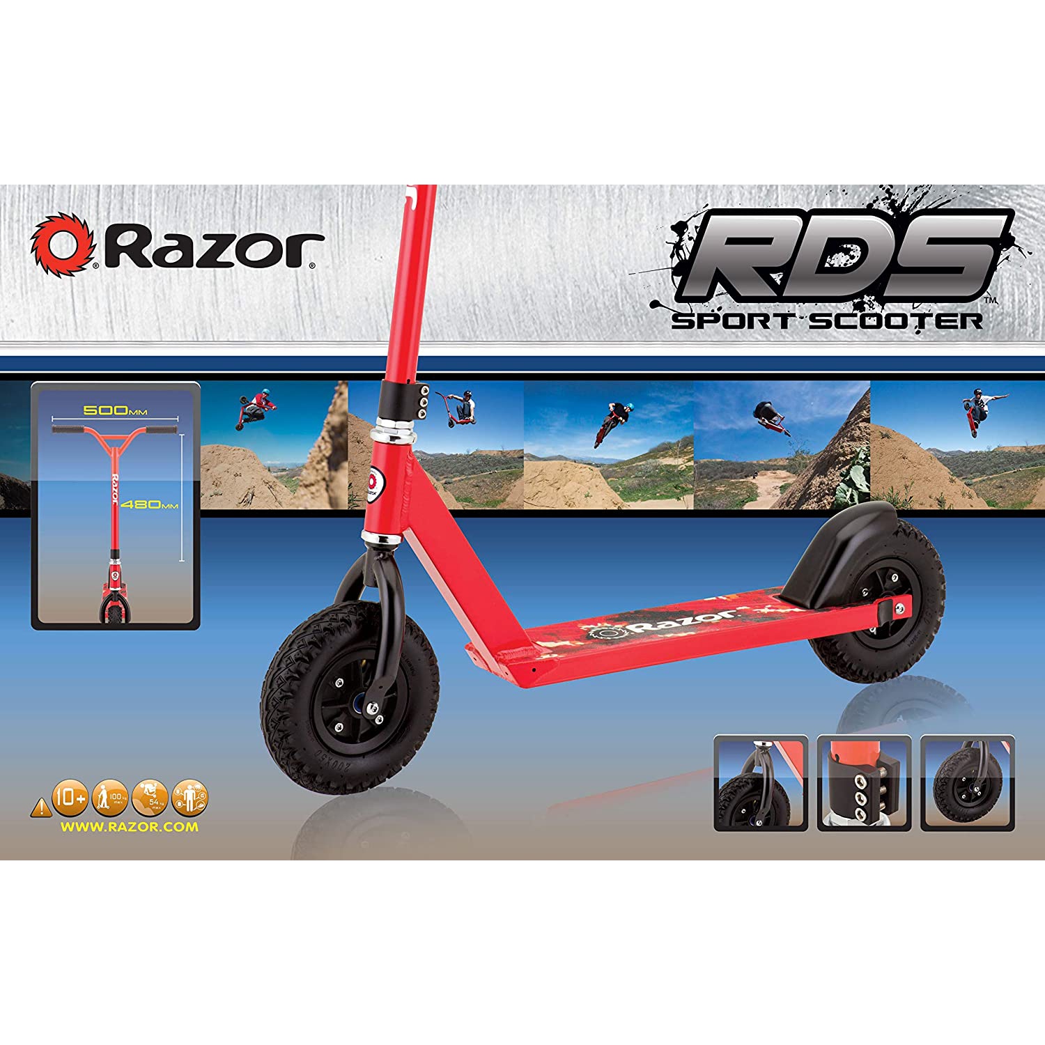 Razor RDS Dirt Scooter Red