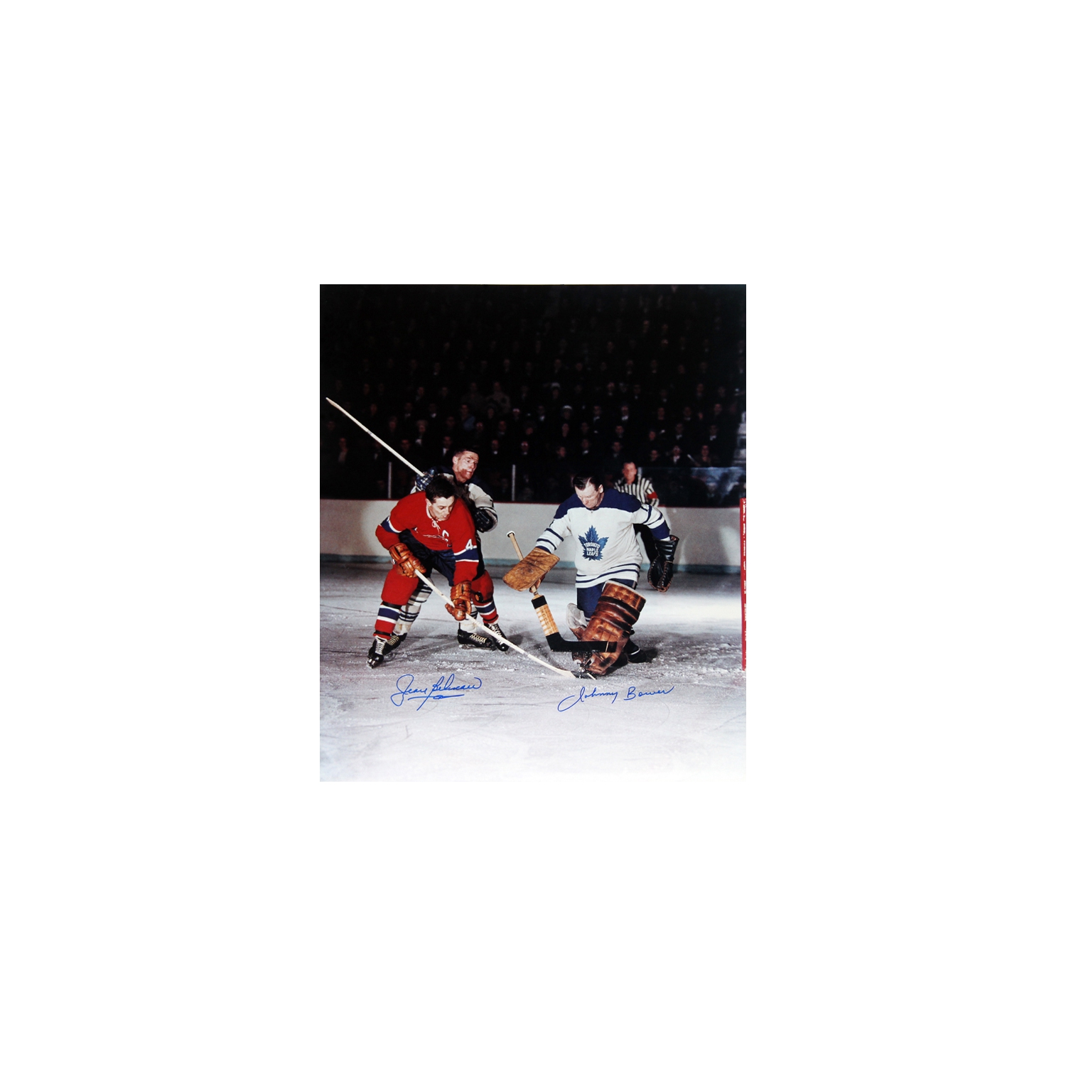 Jean Beliveau & Johnny Bower Signed Photo