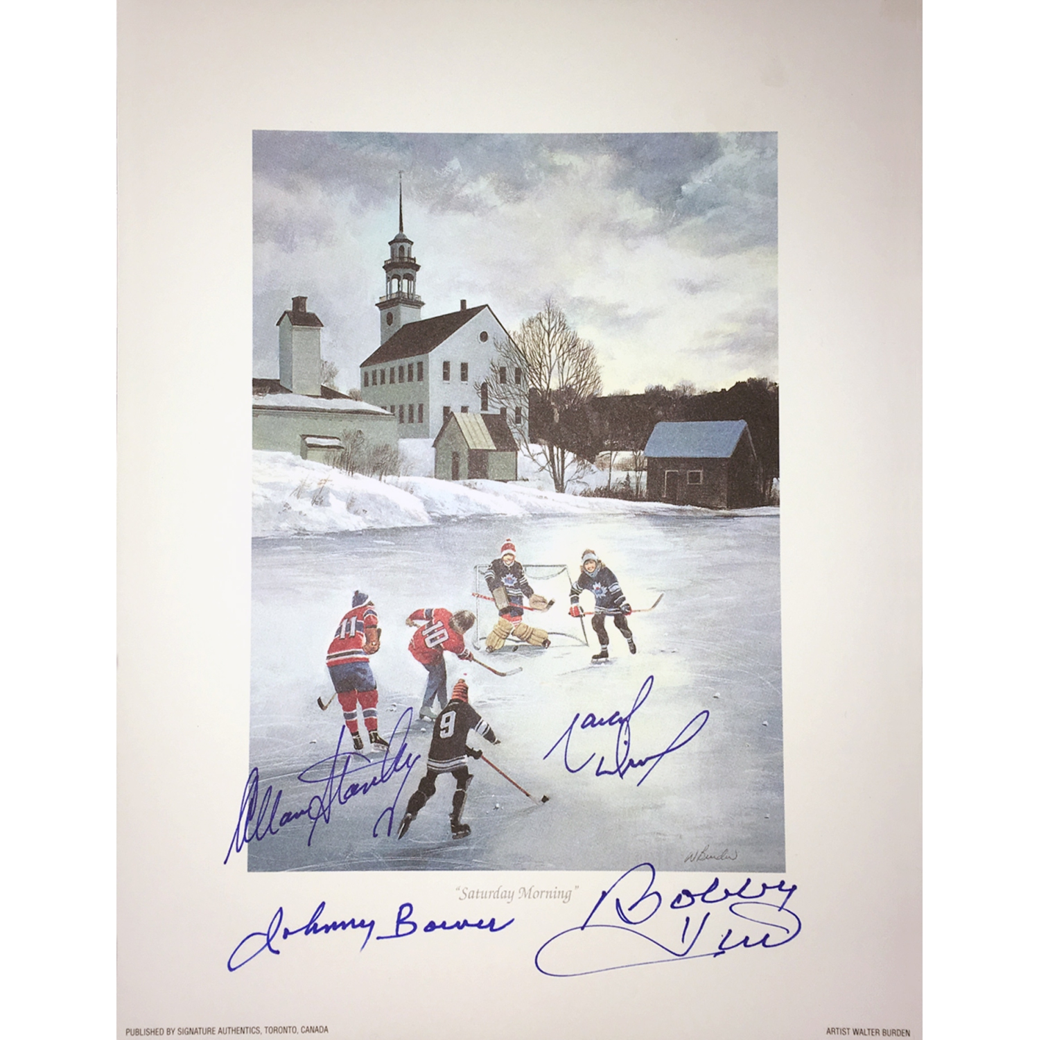 Signed J. Bower, B. Hull, A. Stanley, M. Dionne Lithograph