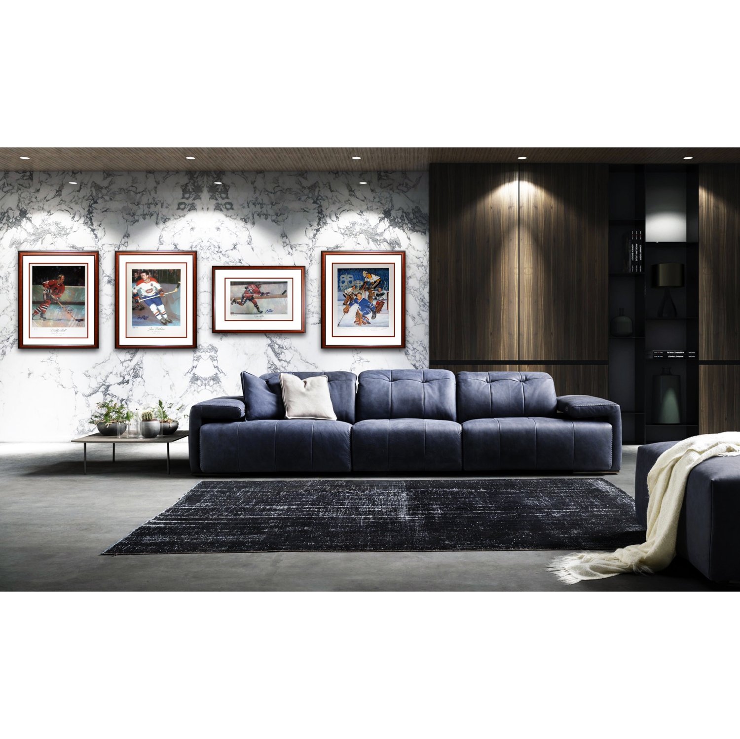 Autographed Jean Beliveau Lithograph Ltd. Ed. /44