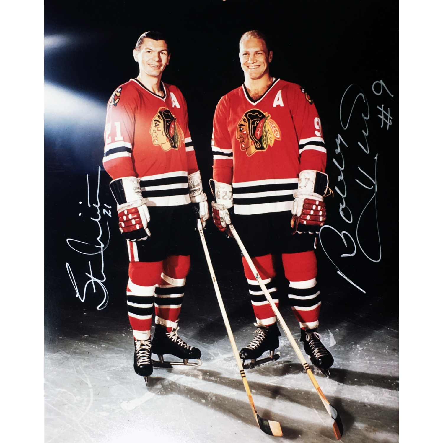 Bobby Hull and Stan mikita 8x10 Autographed Photograph