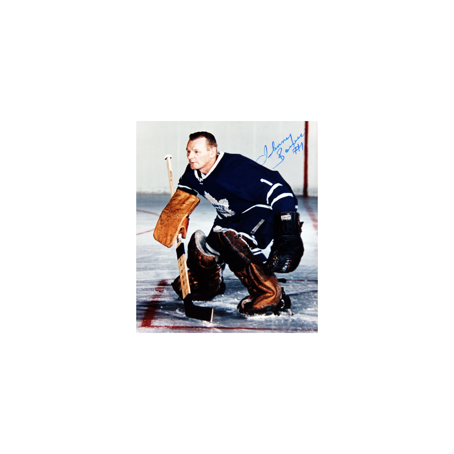 Johnny Bower Signed 8x10 Photograph - Toronto Maple Leafs