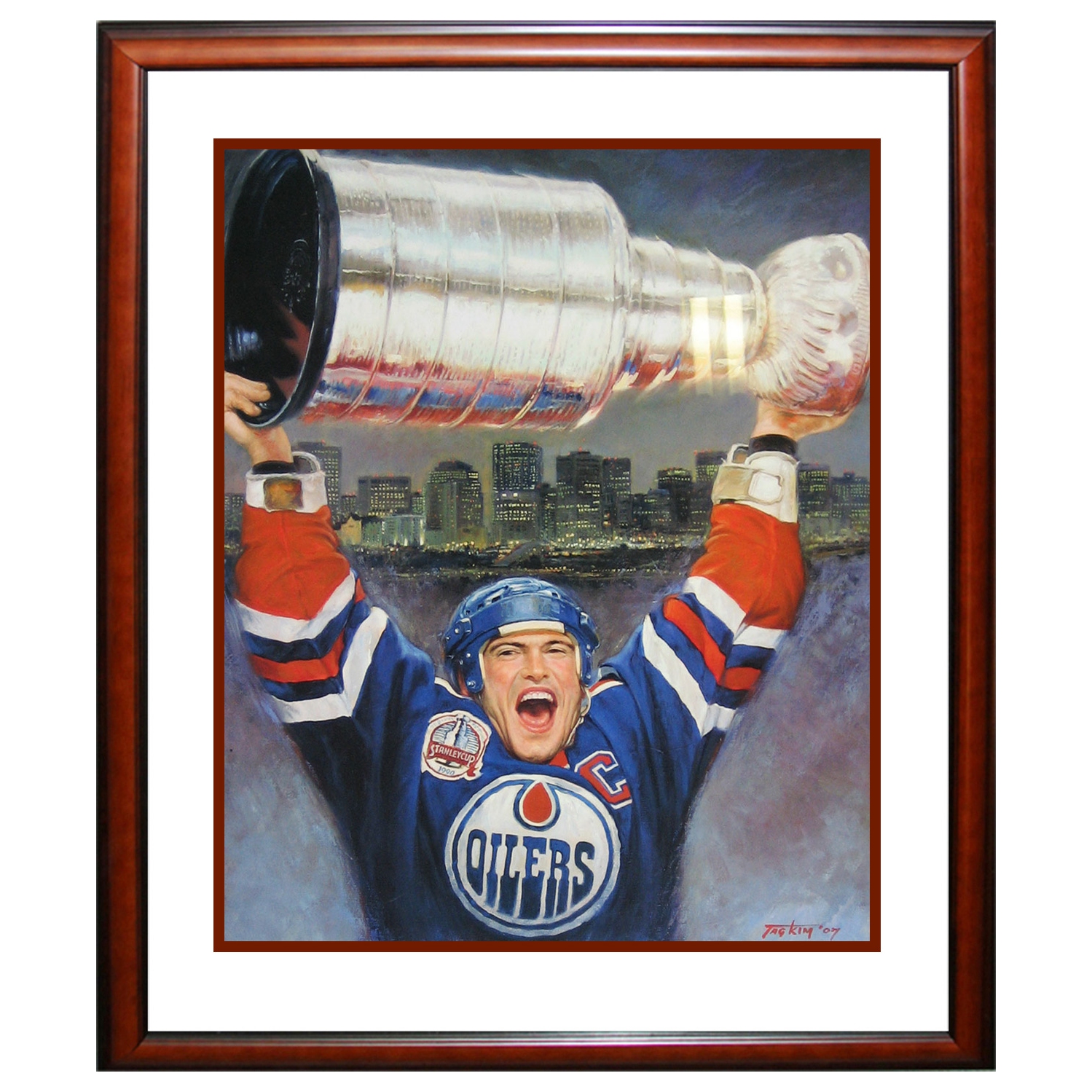 Edmonton Oilers Ltd Ed of 1111 Mark Messier Lithograph 